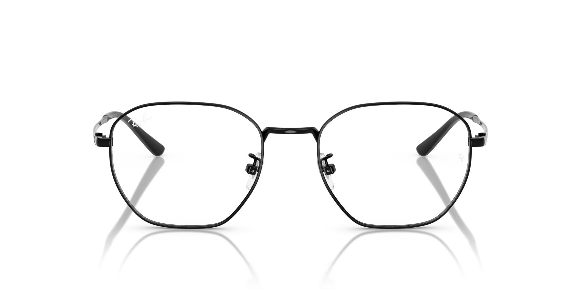 Ray - Ban RX8777D 1244 Montature da vista Titanio Nero Trasparente Geometrica Normale - immagine 3
