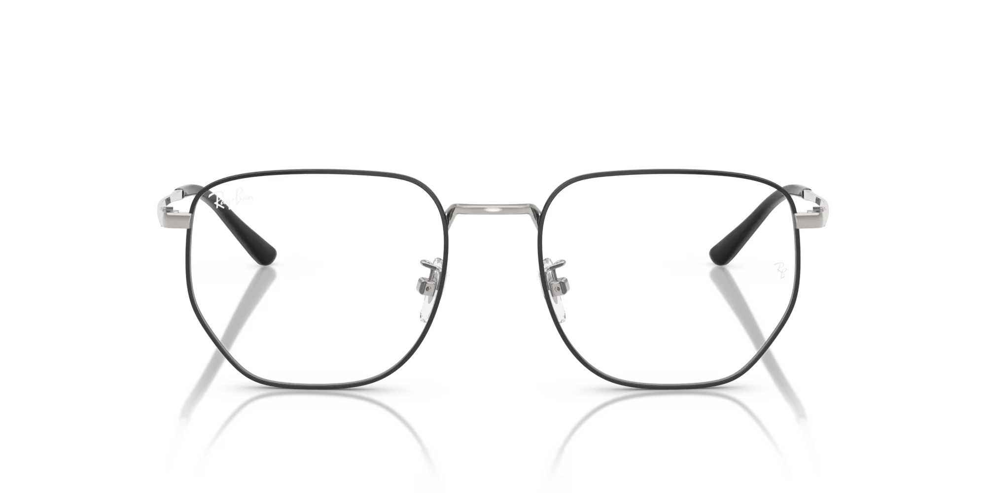Ray - Ban RX8776D 1249 Montature da vista Titanio Nero Trasparente Geometrica Normale - immagine 3