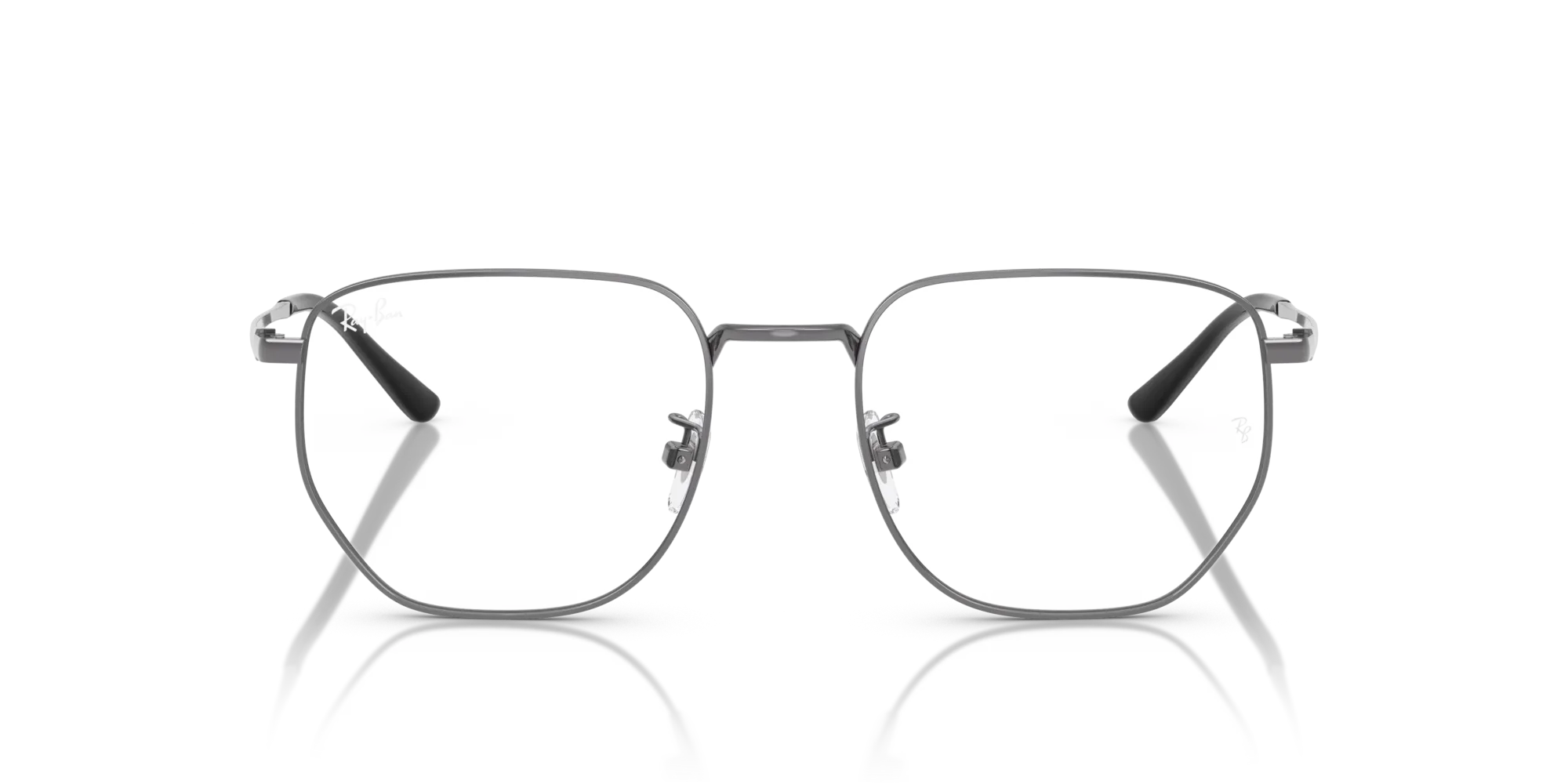 Ray - Ban RX8776D 1000 Montature da vista Titanio Grigio Trasparente Geometrica Normale - immagine 3