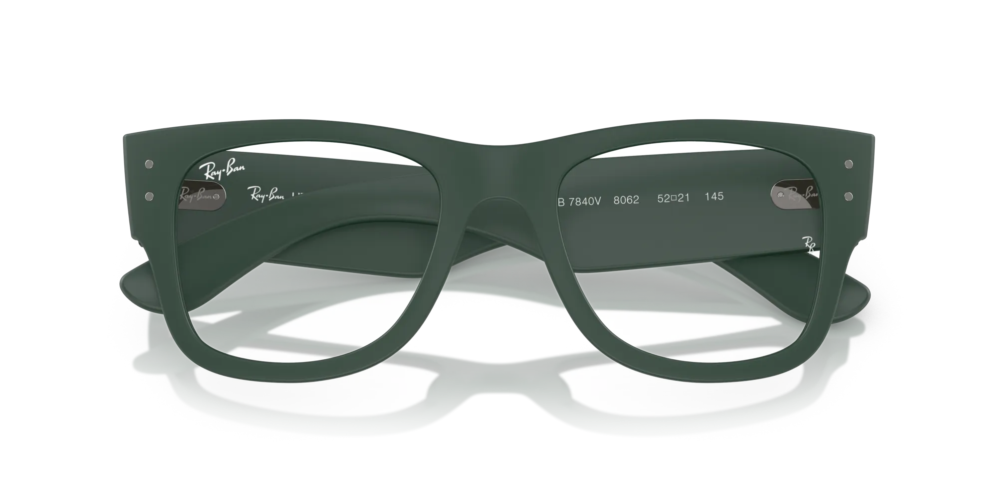 Ray - Ban RX7840V 8062 Montature da vista Peek Verde Trasparente Squadrata Normale - immagine 2