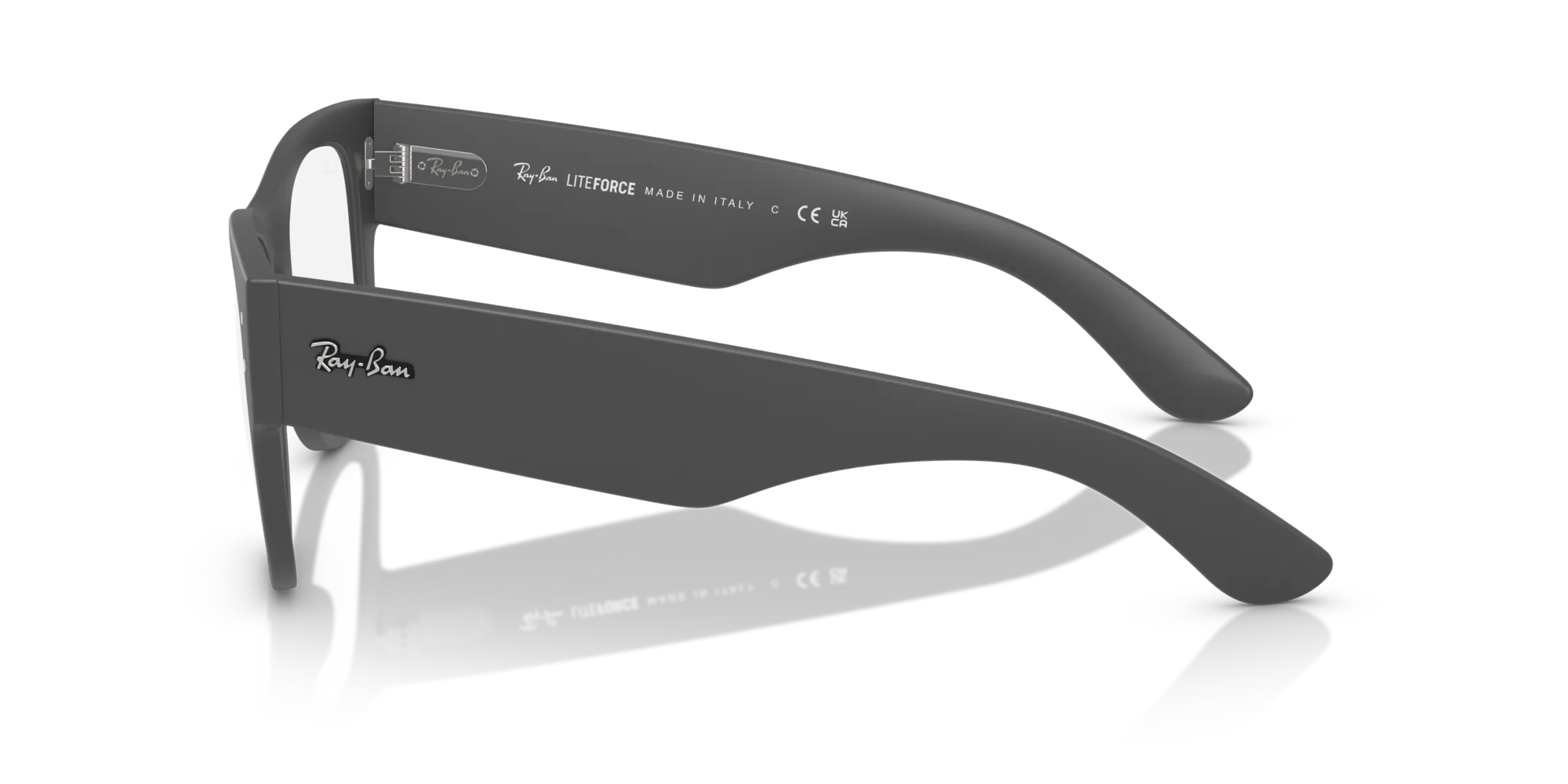 Ray - Ban RX7840V 5521 Montature da vista Peek Grigio Trasparente Squadrata Normale - immagine 4