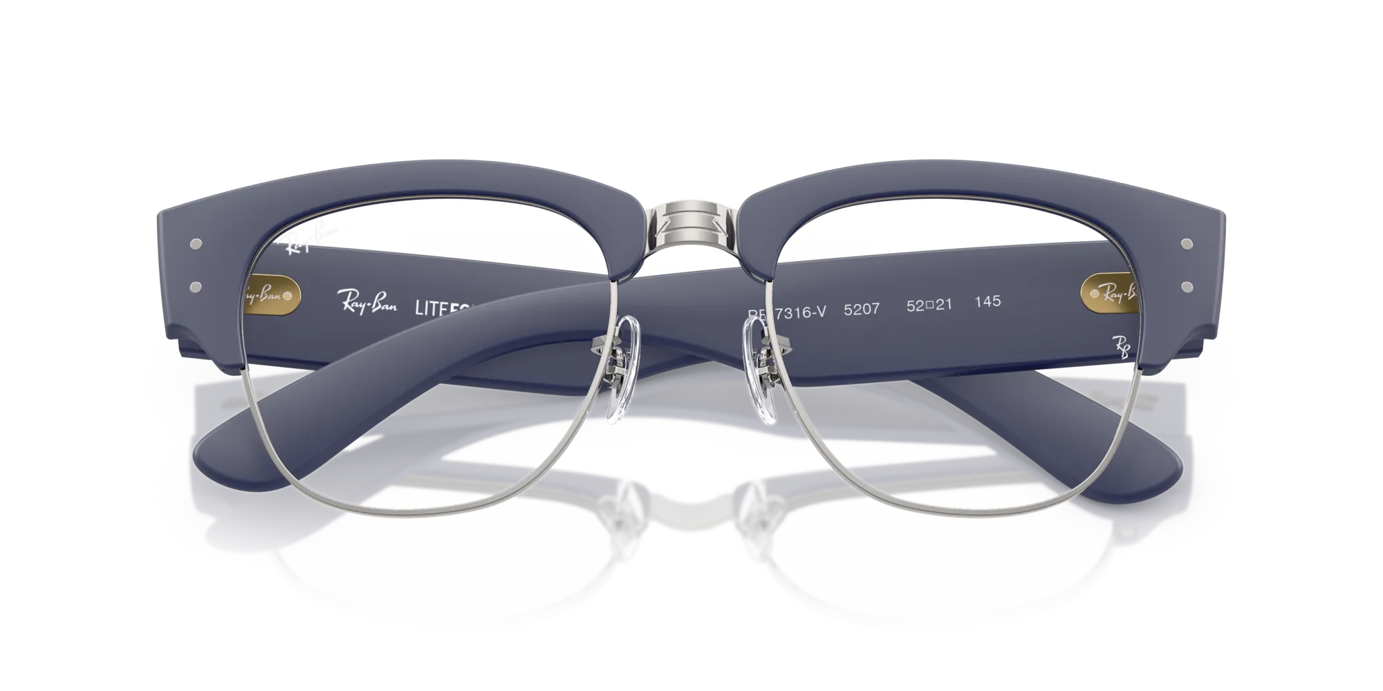 Ray - Ban RX7316V 5207 Montature da vista Peek Blu Trasparente Squadrata Normale - immagine 2