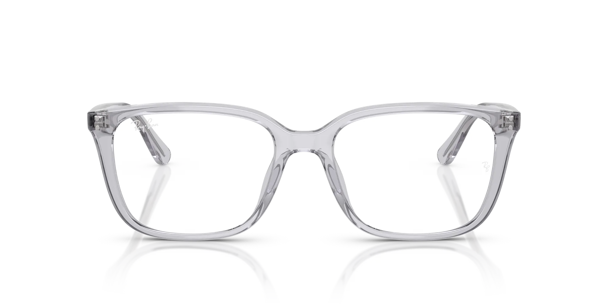 Ray - Ban RX7248D 8411 Montature da vista Acetato Grigio Trasparente Squadrata Normale - immagine 3