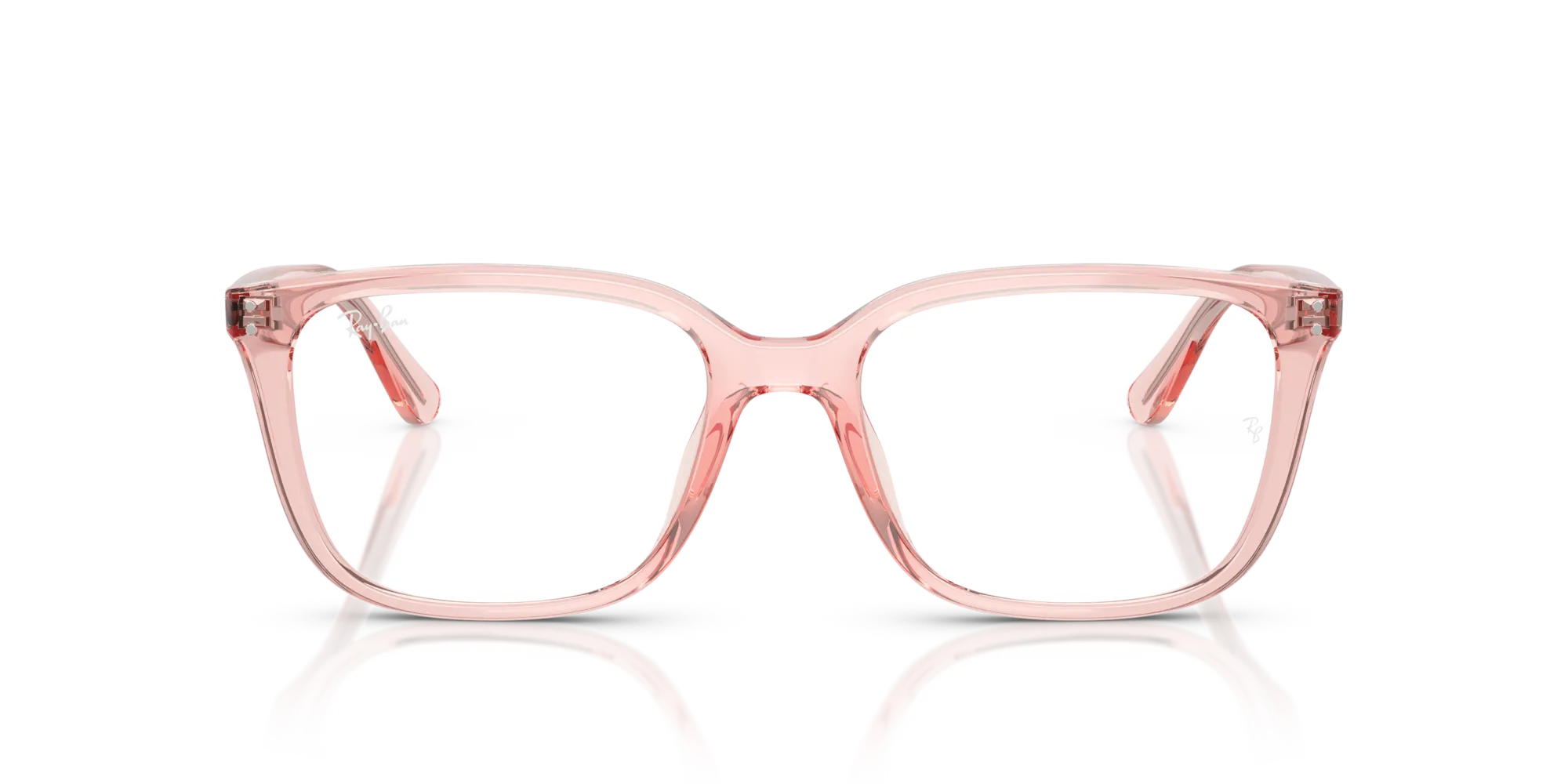Ray - Ban RX7248D 8410 Montature da vista Acetato Rosa Trasparente Squadrata Normale - immagine 3