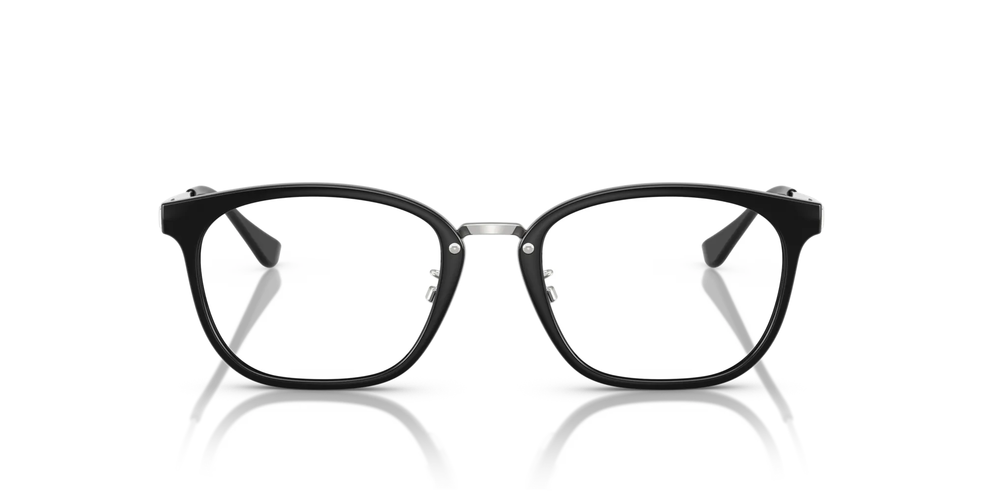 Ray - Ban RX7247D 5753 Montature da vista Iniettato Nero Trasparente Squadrata Normale - immagine 3