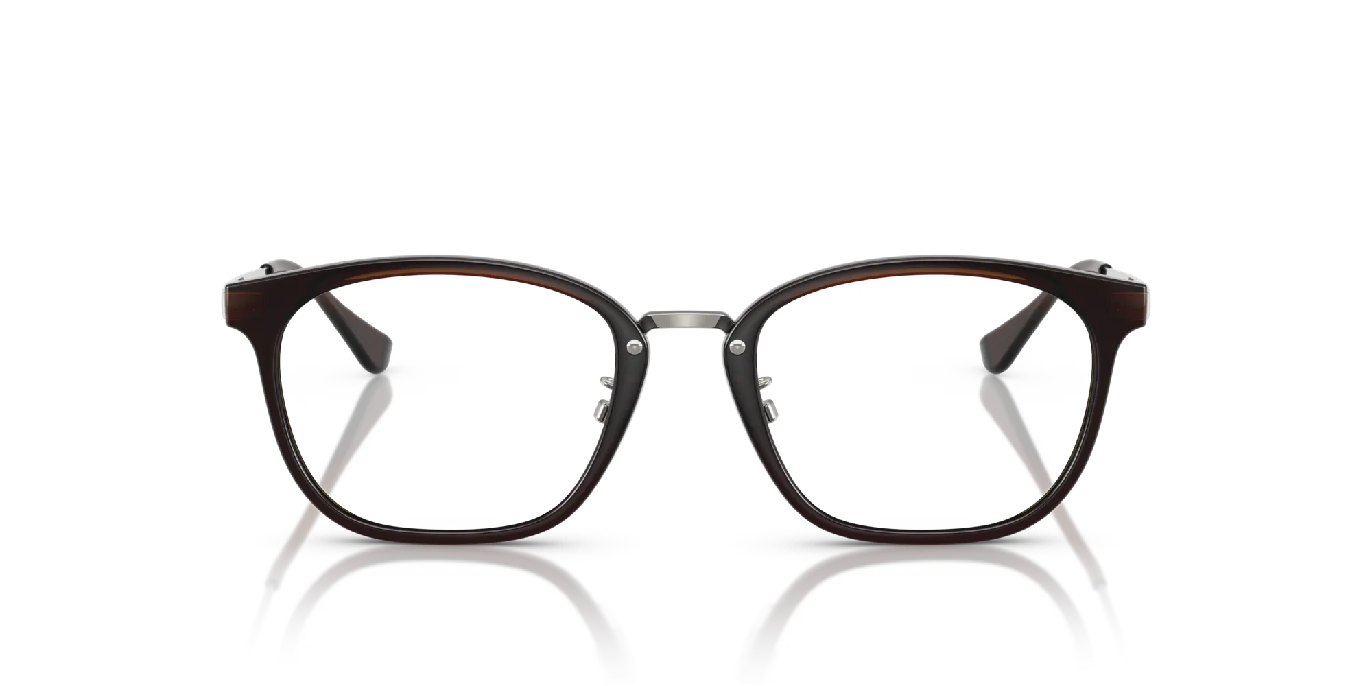 Ray - Ban RX7247D 5392 Montature da vista Iniettato Marrone Trasparente Squadrata Normale - immagine 3