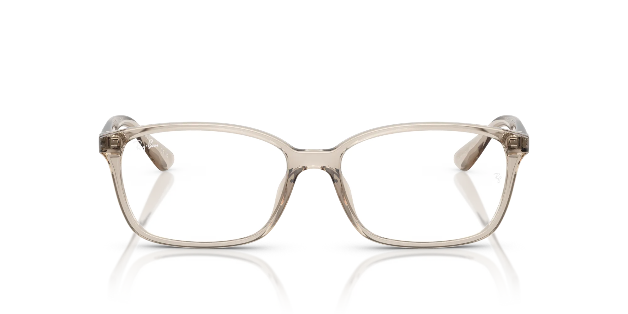 Ray - Ban RX7094D 8271 Montature da vista Iniettato Marrone Trasparente Squadrata Normale - immagine 3