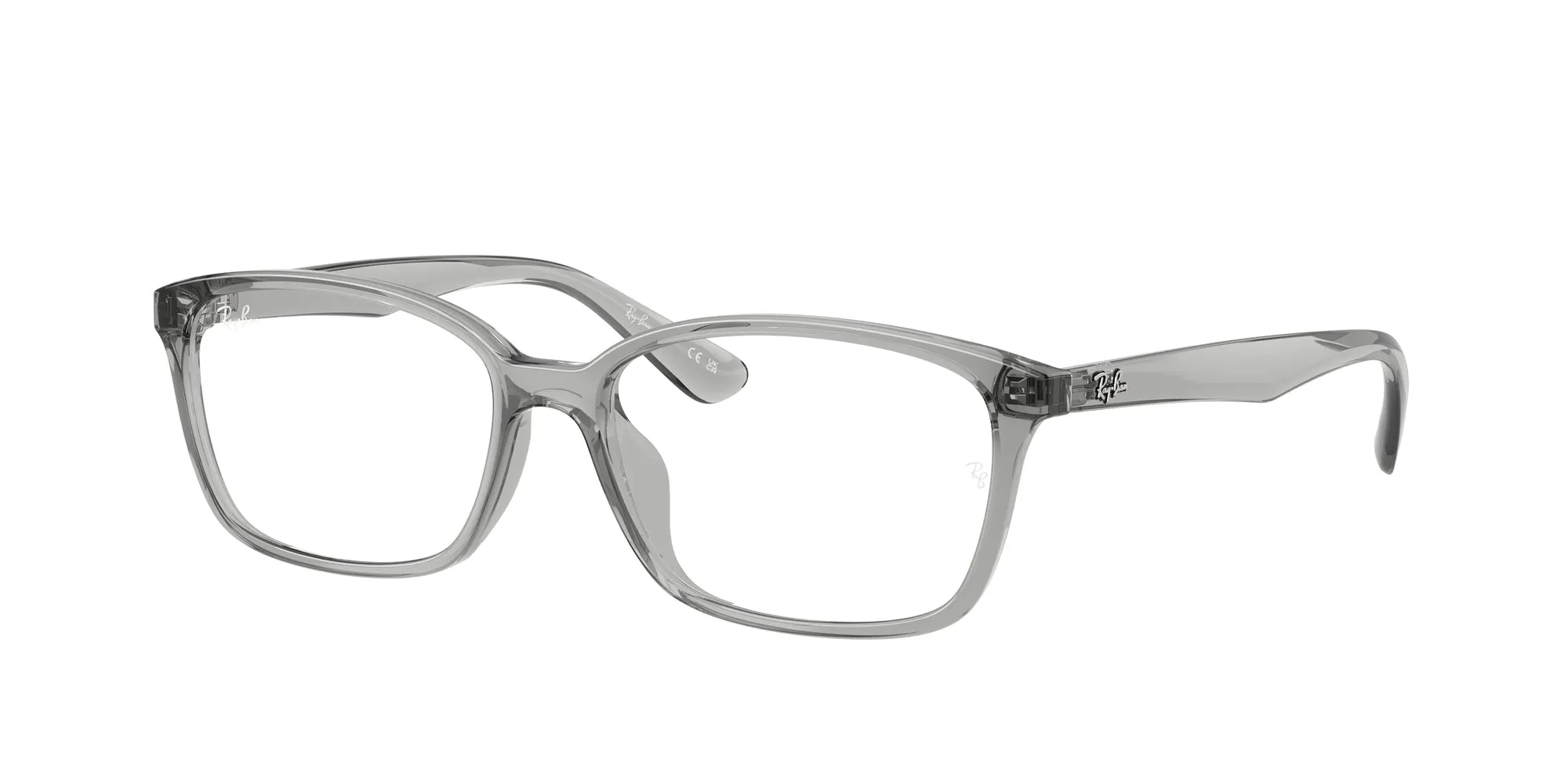 Ray - Ban RX7094D 8012 Montature da vista Iniettato Grigio Trasparente Squadrata Normale - immagine 1