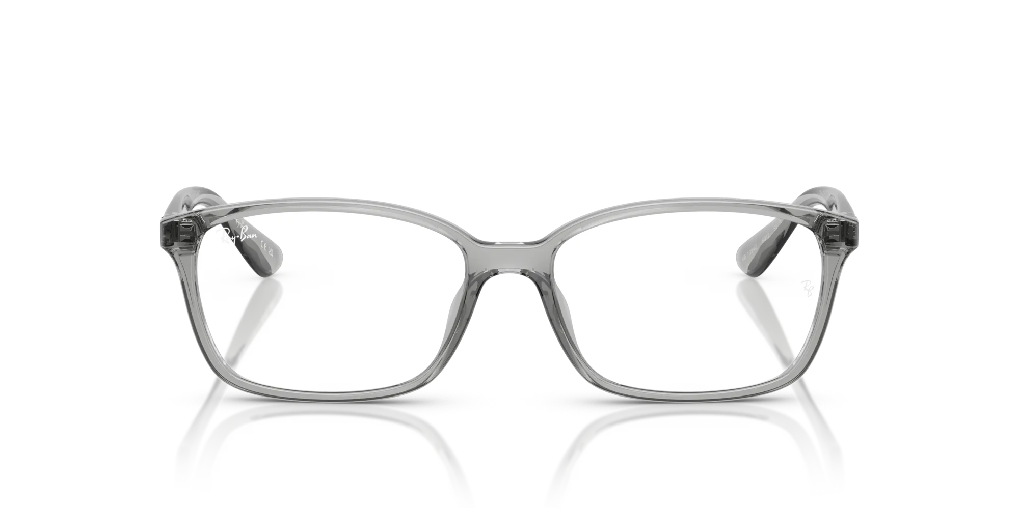 Ray - Ban RX7094D 8012 Montature da vista Iniettato Grigio Trasparente Squadrata Normale - immagine 3
