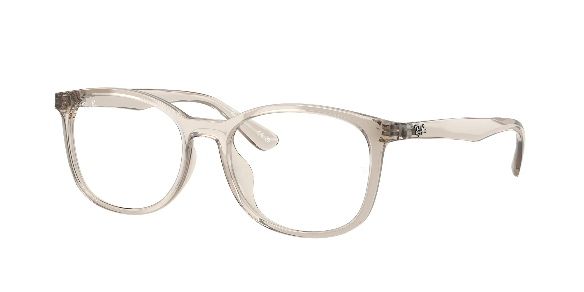 Ray - Ban RX7093D 8271 Montature da vista Iniettato Marrone Trasparente Squadrata Normale - immagine 1