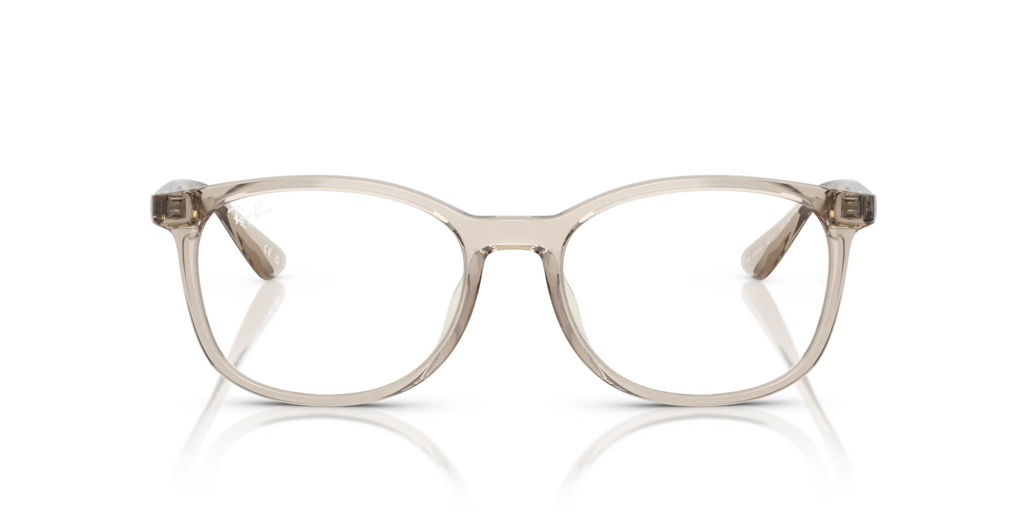 Ray - Ban RX7093D 8271 Montature da vista Iniettato Marrone Trasparente Squadrata Normale - immagine 3