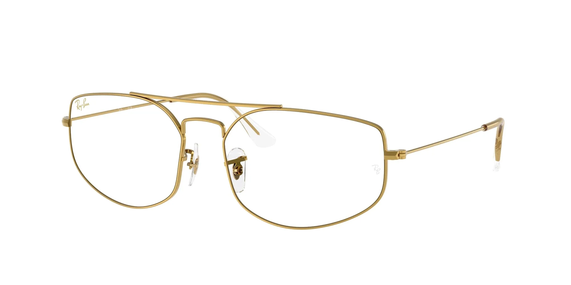 Ray - Ban RX6545 EXPLORER 5 3086 Montature da vista Metallo Oro Trasparente Geometrica Normale - immagine 1