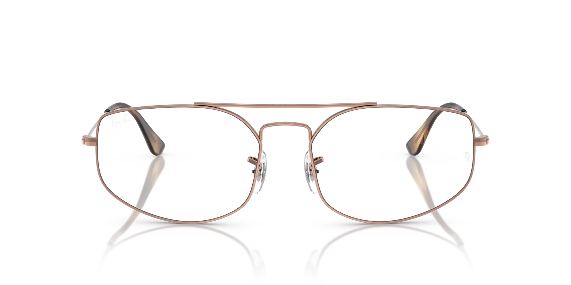 Ray - Ban RX6545 EXPLORER 5 2943 Montature da vista Metallo Bronzo Trasparente Geometrica Normale - immagine 3