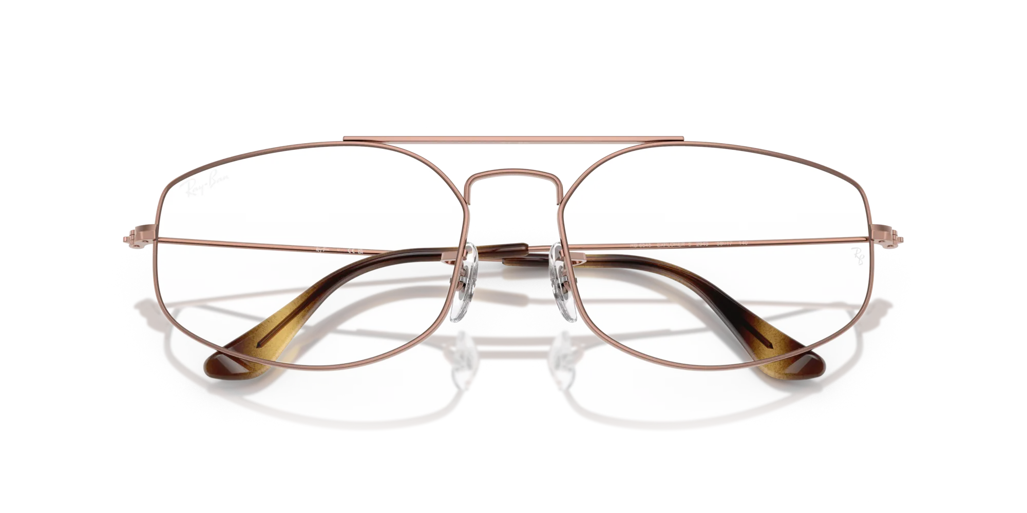 Ray - Ban RX6545 EXPLORER 5 2943 Montature da vista Metallo Bronzo Trasparente Geometrica Normale - immagine 2