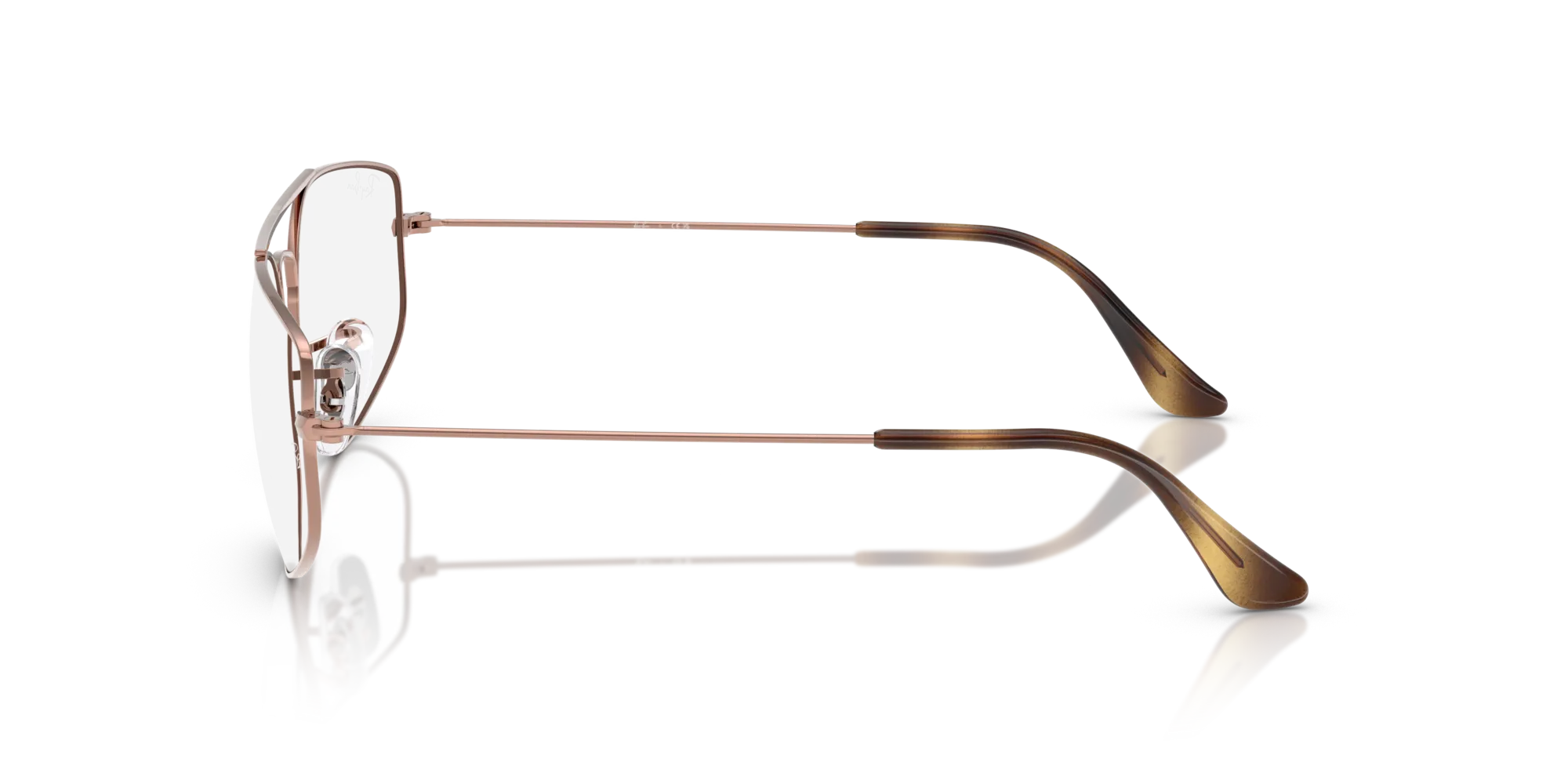 Ray - Ban RX6545 EXPLORER 5 2943 Montature da vista Metallo Bronzo Trasparente Geometrica Normale - immagine 4