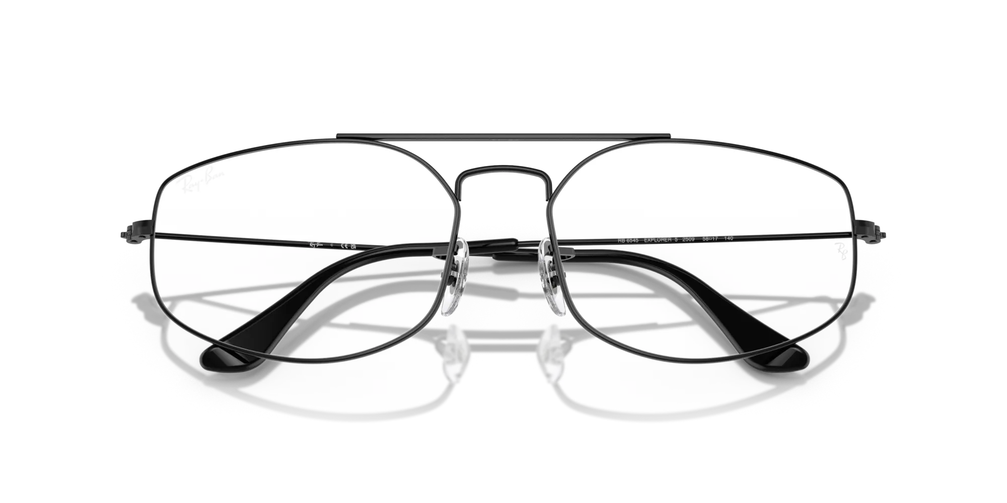 Ray - Ban RX6545 EXPLORER 5 2509 Montature da vista Metallo Nero Trasparente Geometrica Normale - immagine 2