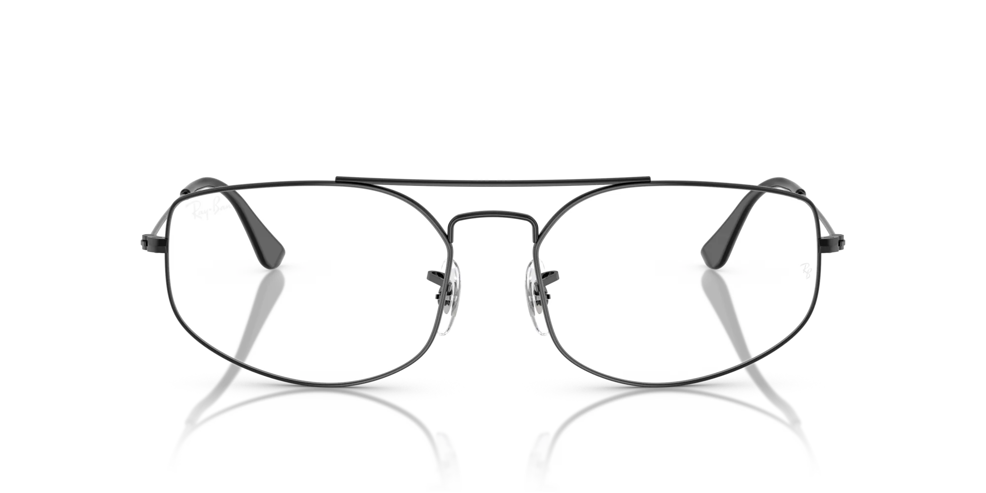 Ray - Ban RX6545 EXPLORER 5 2509 Montature da vista Metallo Nero Trasparente Geometrica Normale - immagine 3