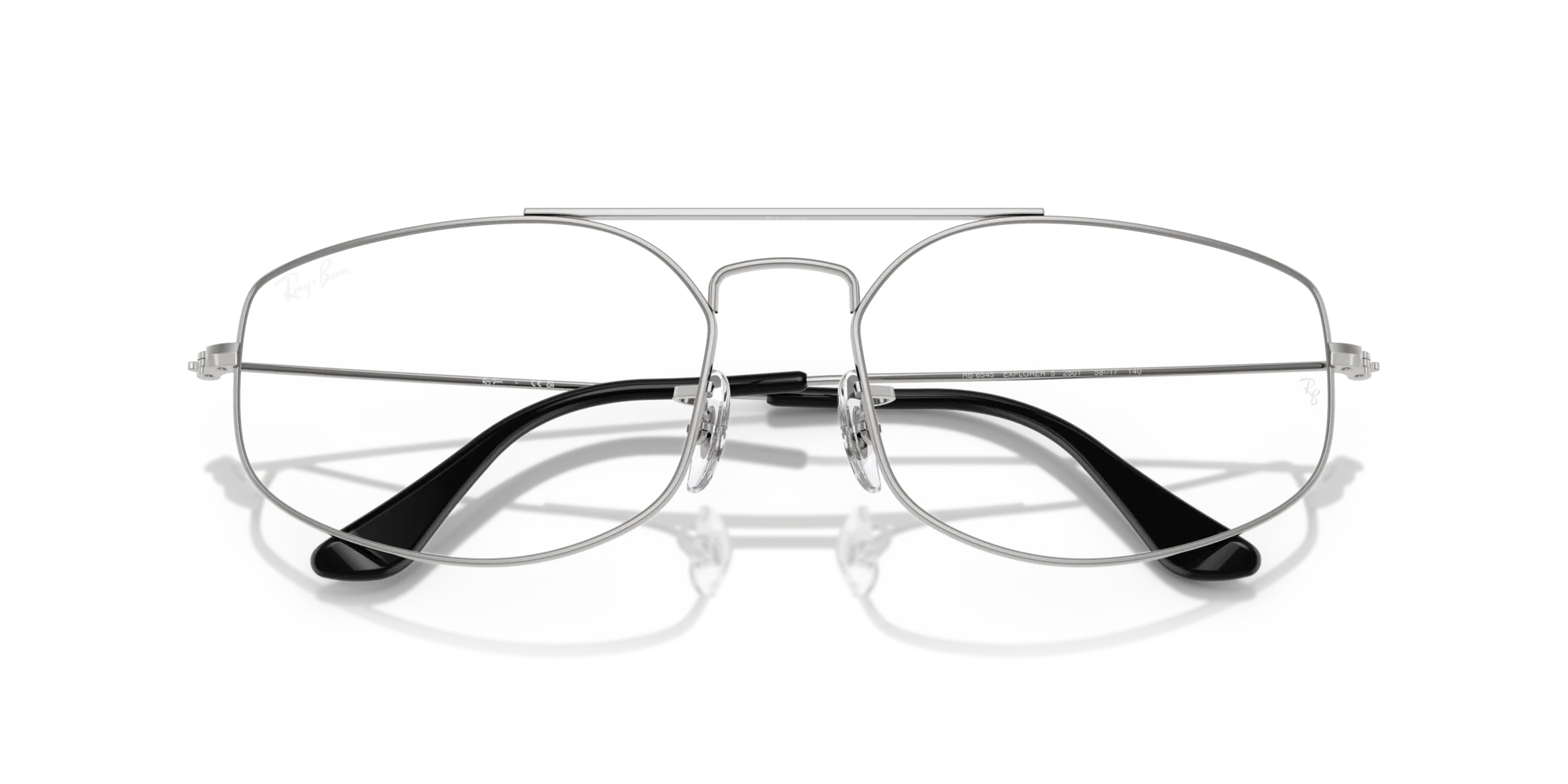 Ray - Ban RX6545 EXPLORER 5 2501 Montature da vista Metallo Argento Trasparente Geometrica Normale - immagine 2