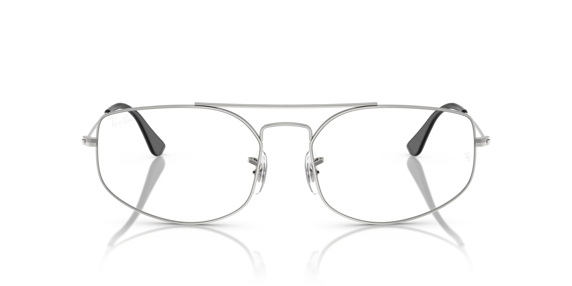 Ray - Ban RX6545 EXPLORER 5 2501 Montature da vista Metallo Argento Trasparente Geometrica Normale - immagine 3