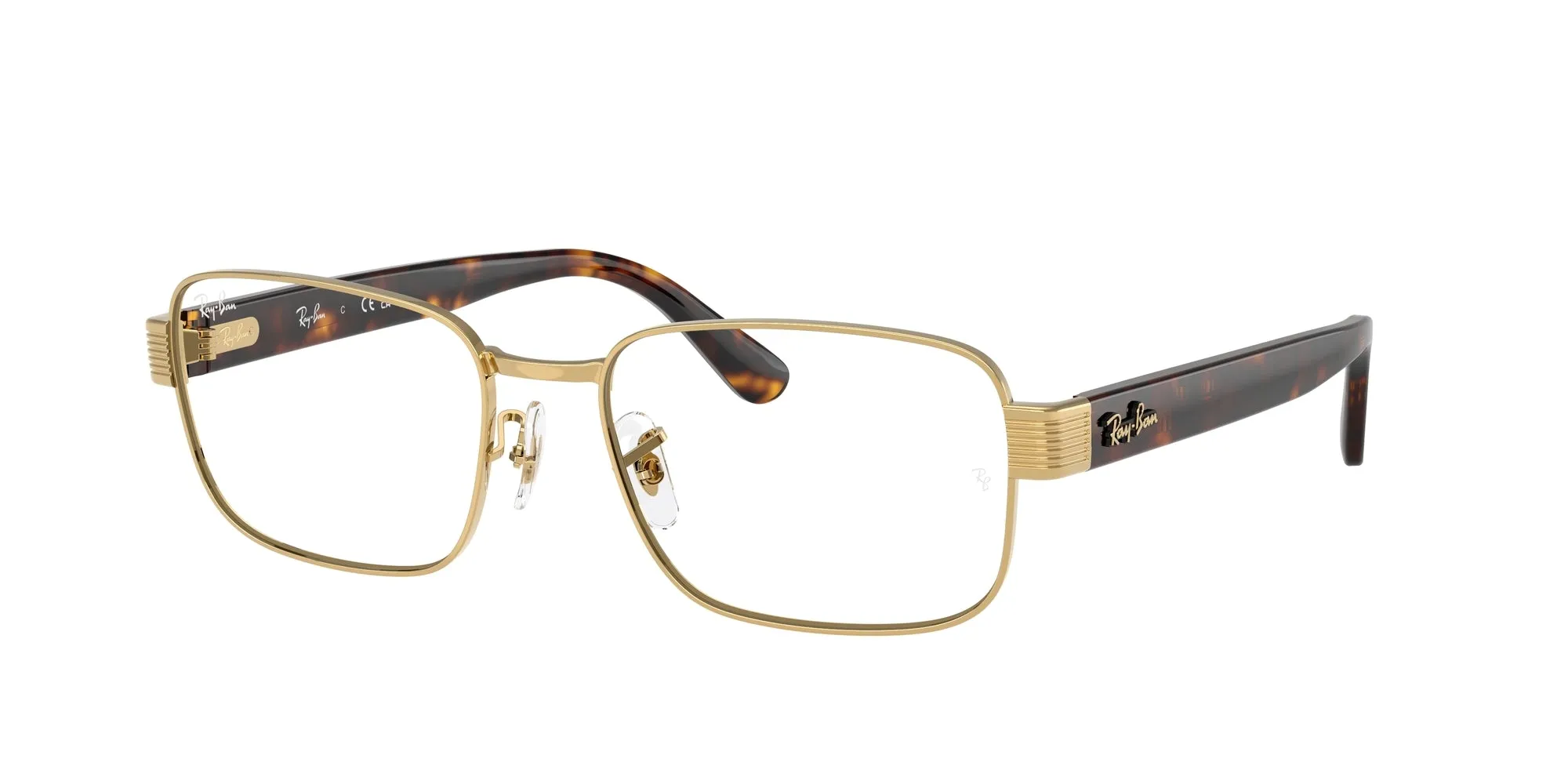 Ray - Ban RX6529 2500 Montature da vista Metallo Oro Trasparente Pillow Normale - immagine 1