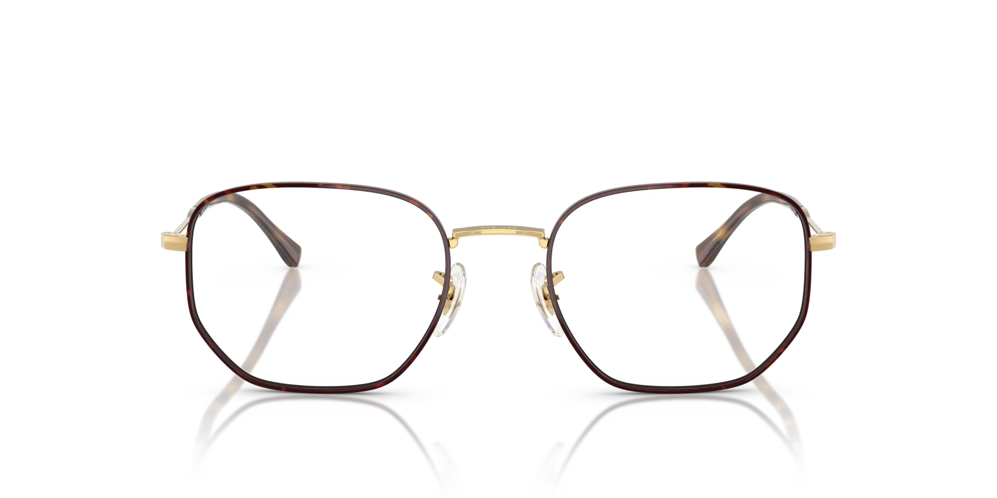 Ray - Ban RX6496 3177 Montature da vista Metallo Marrone Trasparente Geometrica Normale - immagine 3