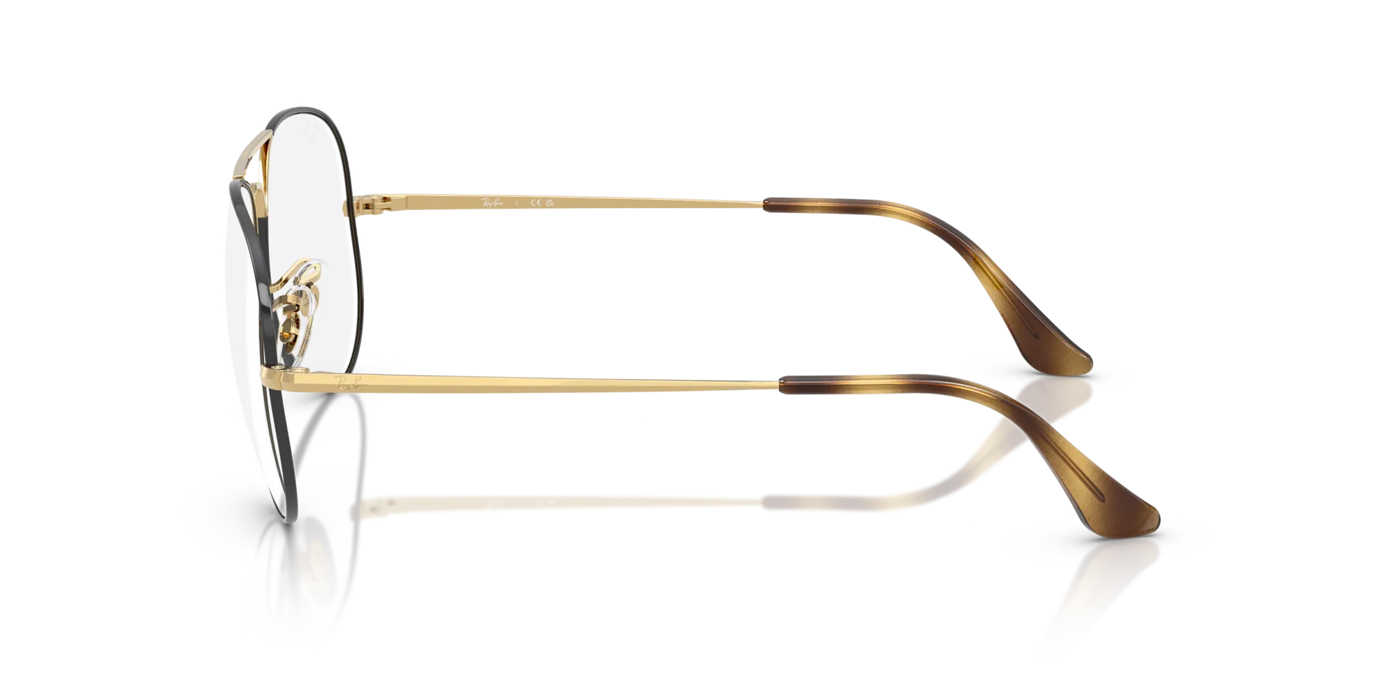 Ray - Ban RX6489 AVIATOR 3177 Montature da vista Metallo Marrone Trasparente Pilot Normale - immagine 4