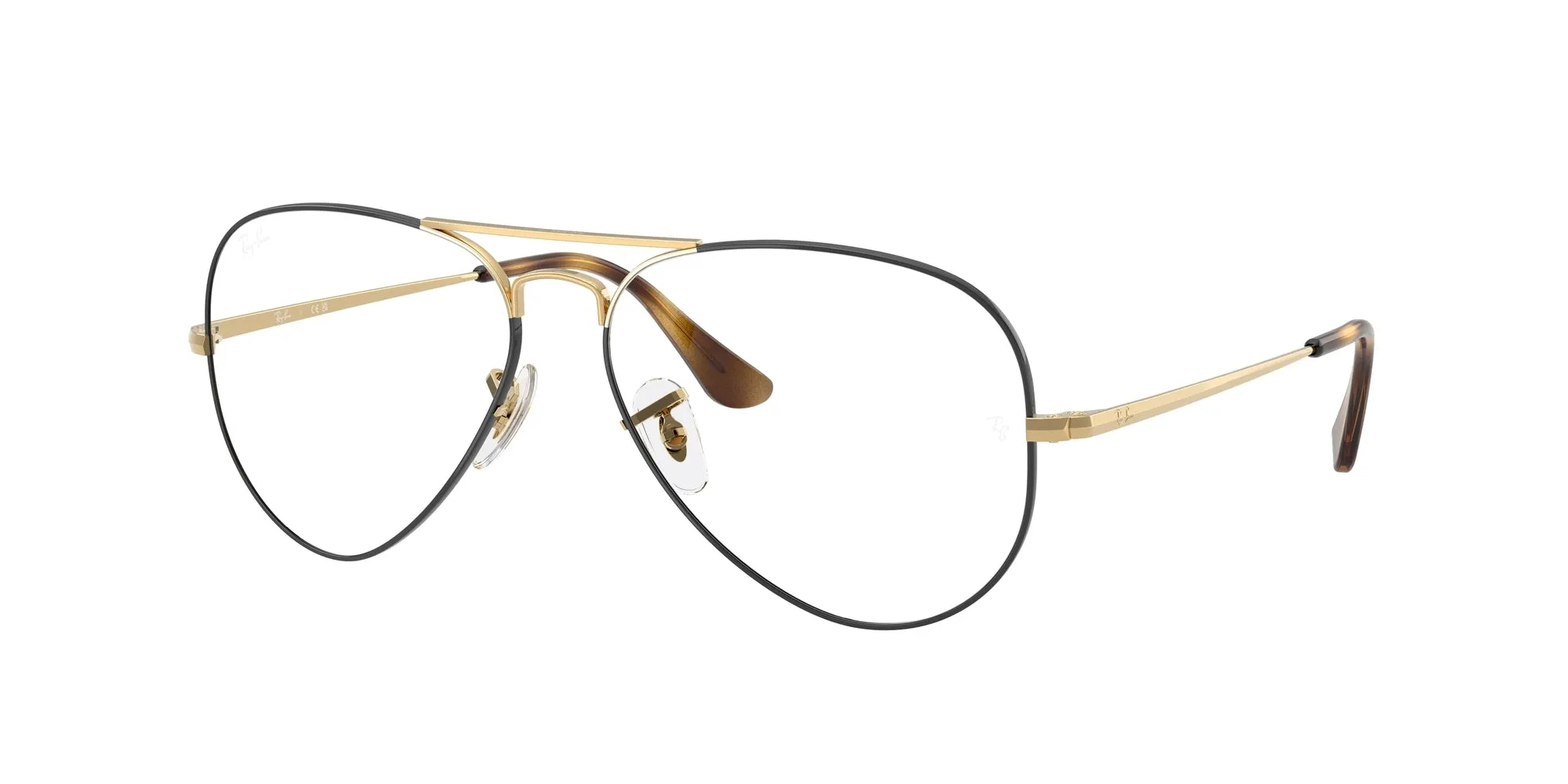 Ray - Ban RX6489 AVIATOR 3177 Montature da vista Metallo Marrone Trasparente Pilot Normale - immagine 1