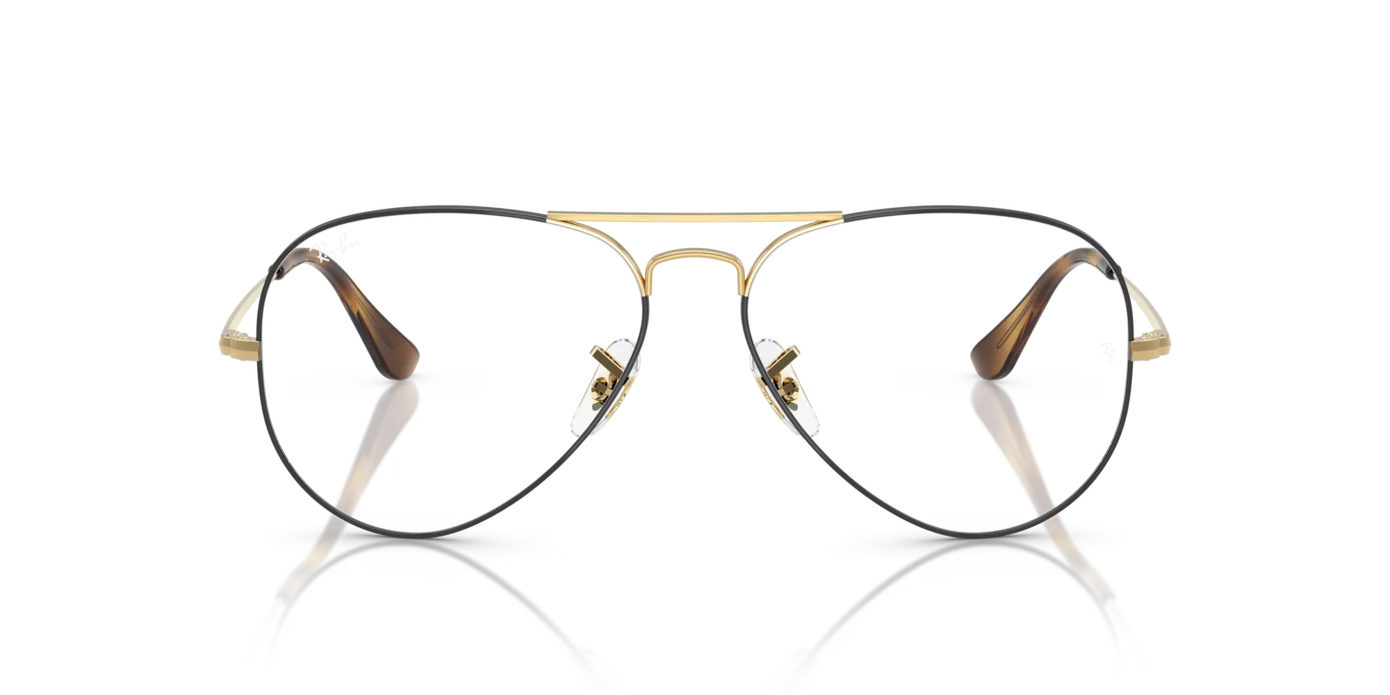 Ray - Ban RX6489 AVIATOR 3177 Montature da vista Metallo Marrone Trasparente Pilot Normale - immagine 3