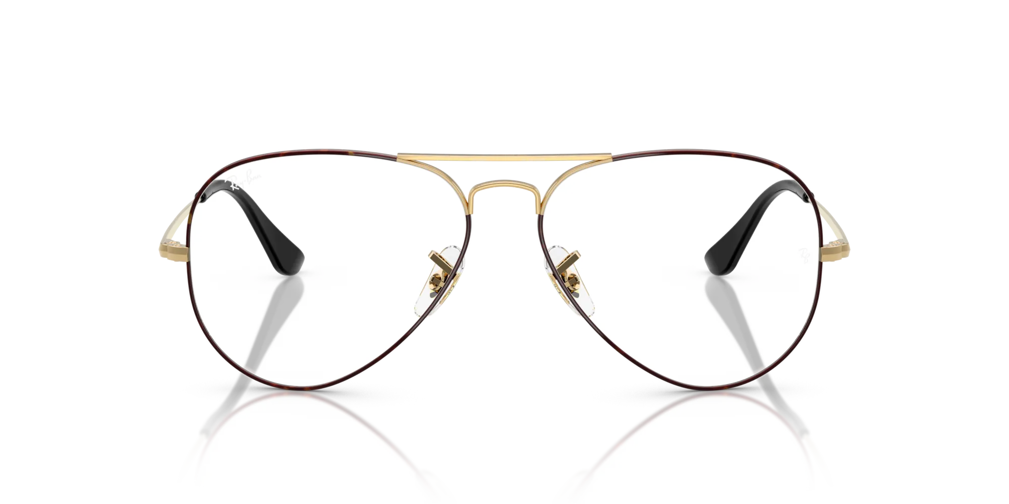 Ray - Ban RX6489 AVIATOR 3175 Montature da vista Metallo Nero Trasparente Pilot Normale - immagine 3