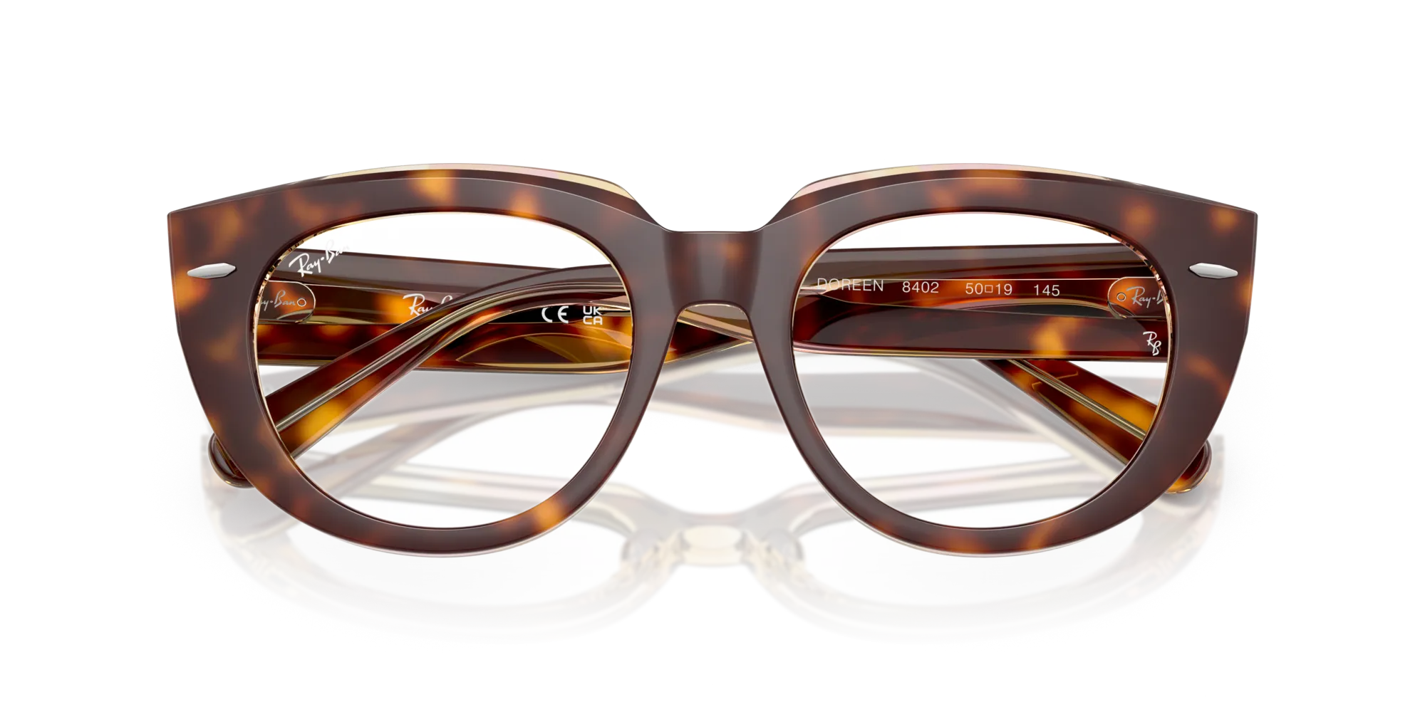 Ray - Ban RX5586 DOREEN 8402 Montature da vista Acetato Tartaruga Trasparente Squadrata Normale - immagine 2