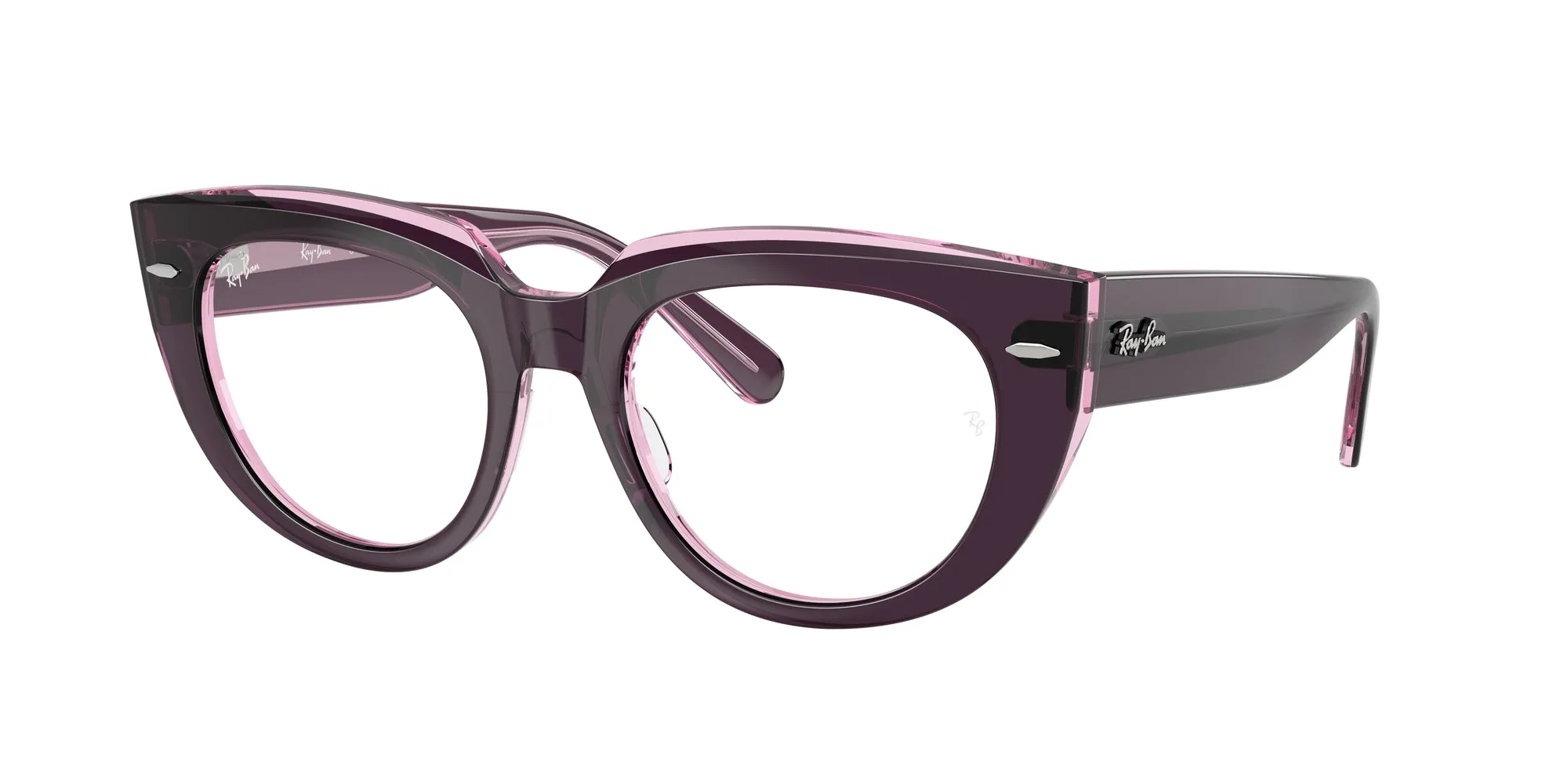 Ray - Ban RX5586 DOREEN 8364 Montature da vista Acetato Viola Trasparente Squadrata Normale - immagine 1
