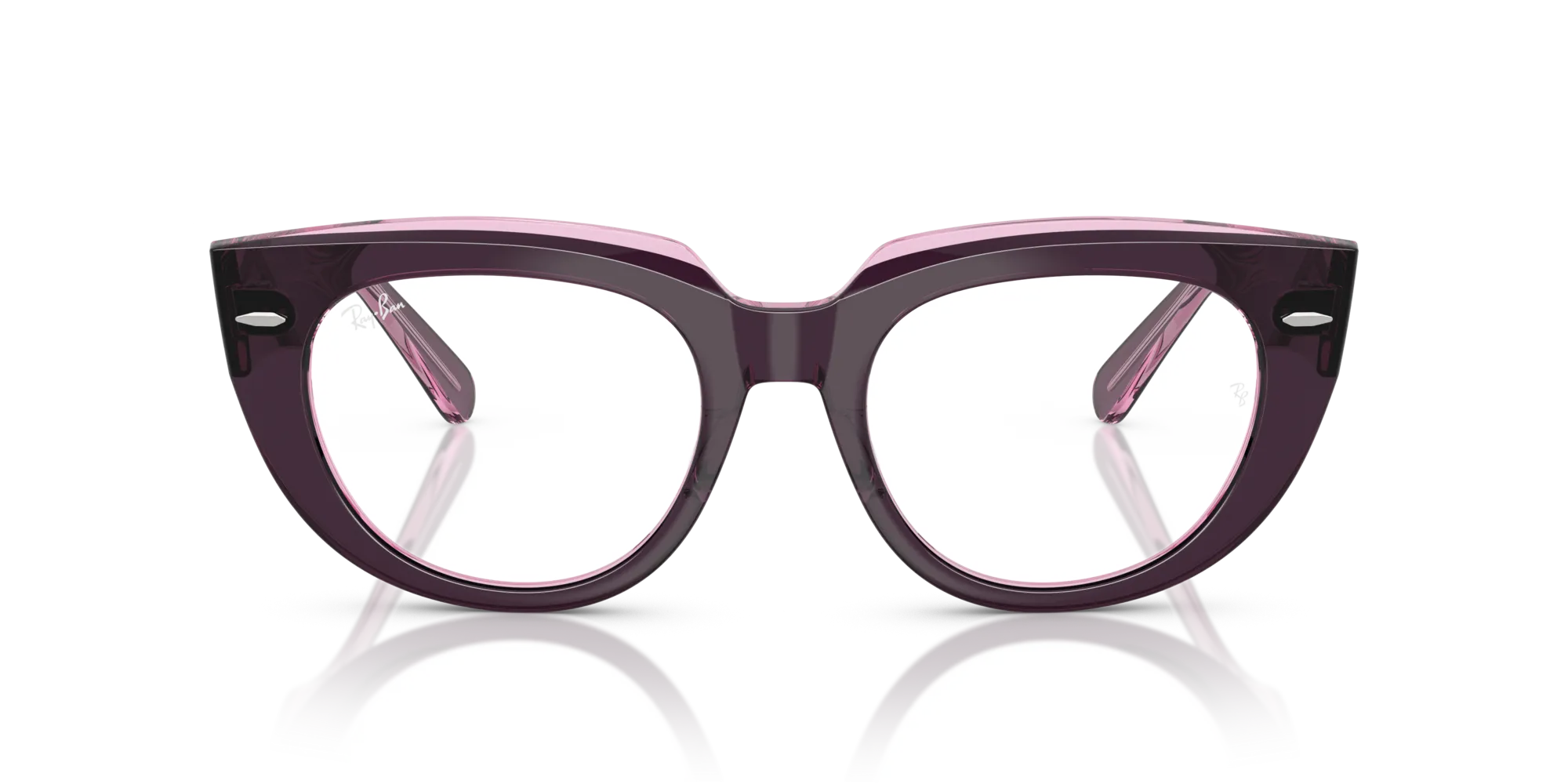 Ray - Ban RX5586 DOREEN 8364 Montature da vista Acetato Viola Trasparente Squadrata Normale - immagine 3