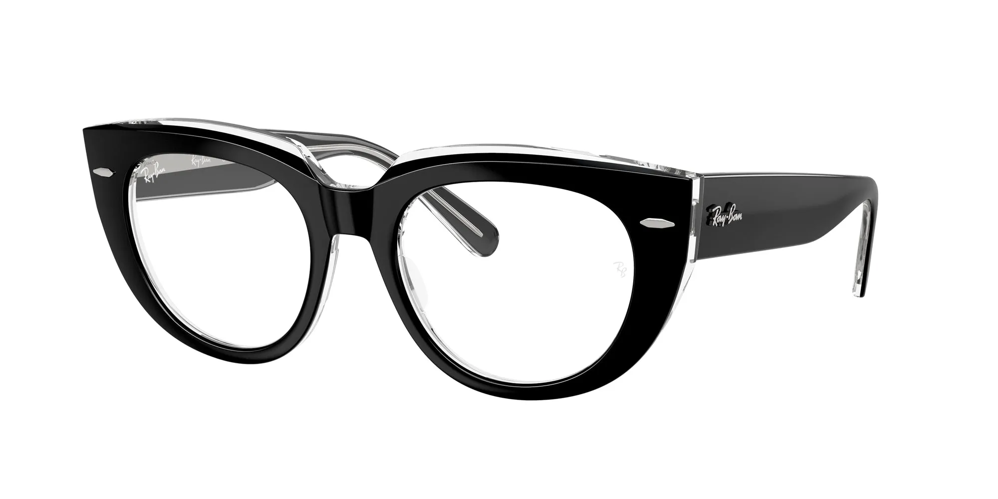 Ray - Ban RX5586 DOREEN 2034 Montature da vista Acetato Nero Trasparente Squadrata Normale - immagine 1