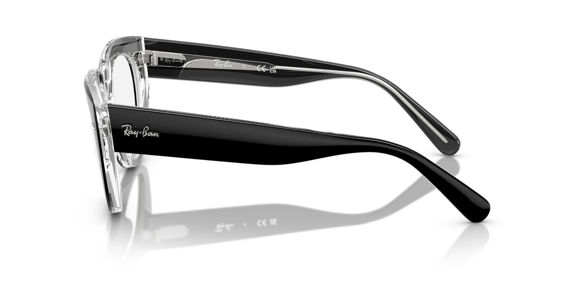 Ray - Ban RX5586 DOREEN 2034 Montature da vista Acetato Nero Trasparente Squadrata Normale - immagine 4