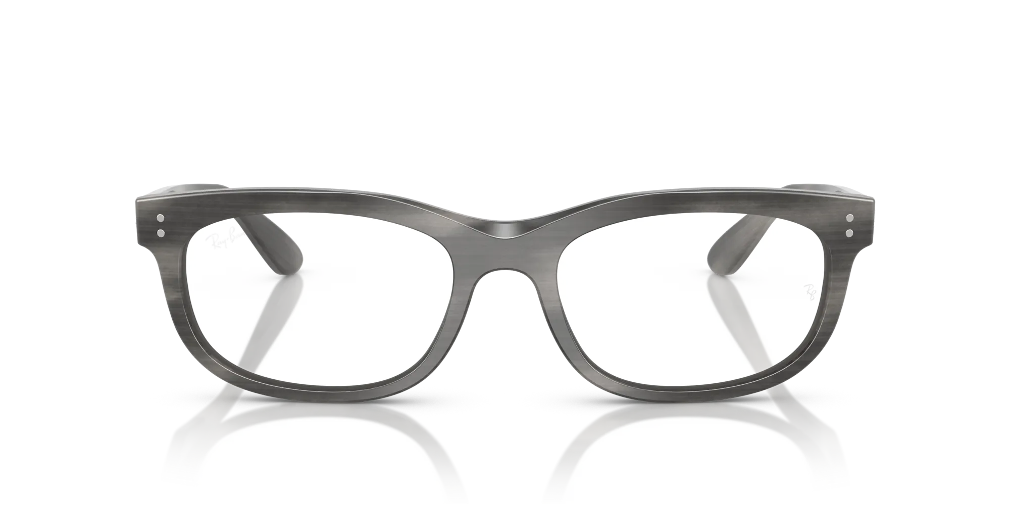 Ray - Ban RX5489 BALORETTE 8400 Montature da vista Acetato Grigio Trasparente Pillow Normale - immagine 3