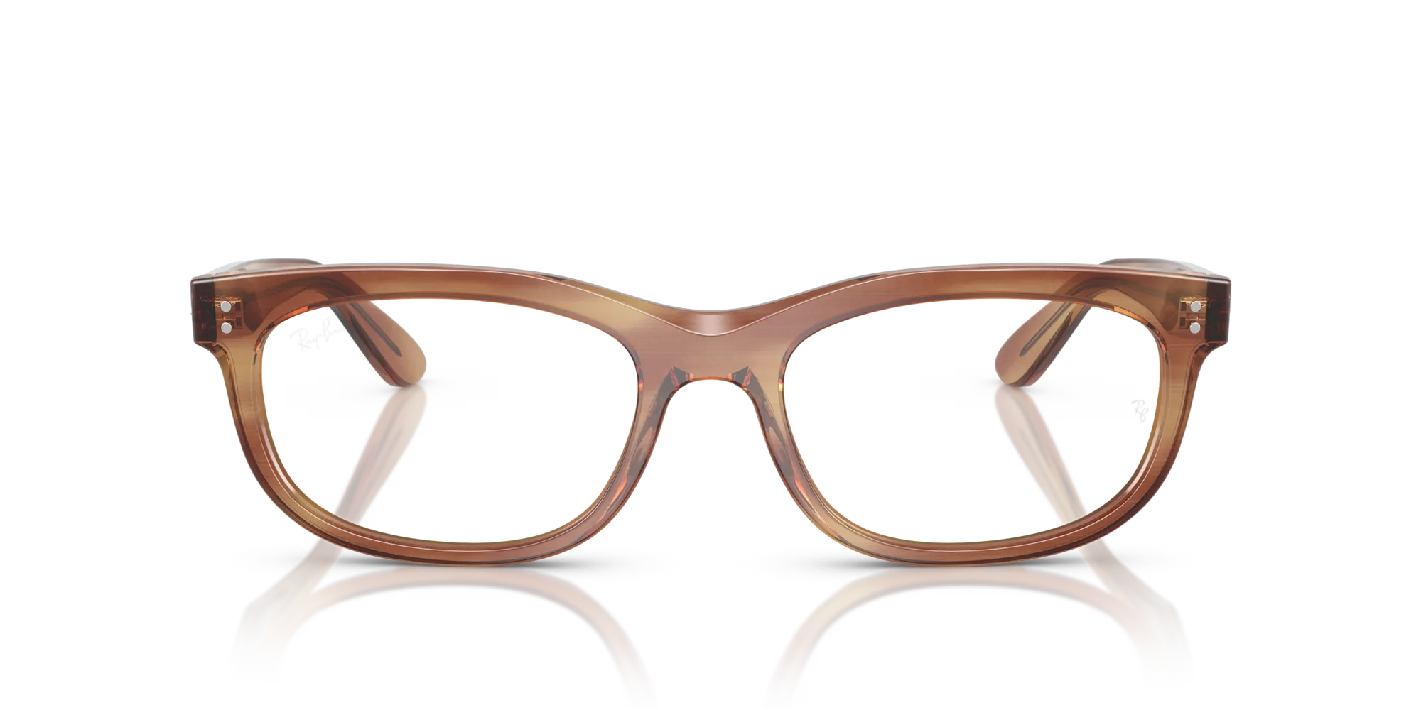 Ray - Ban RX5489 BALORETTE 8399 Montature da vista Acetato Tartaruga Trasparente Pillow Normale - immagine 3