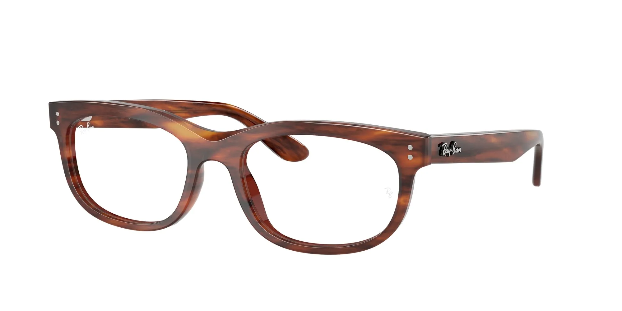 Ray - Ban RX5489 BALORETTE 2144 Montature da vista Acetato Marrone Trasparente Pillow Normale - immagine 1