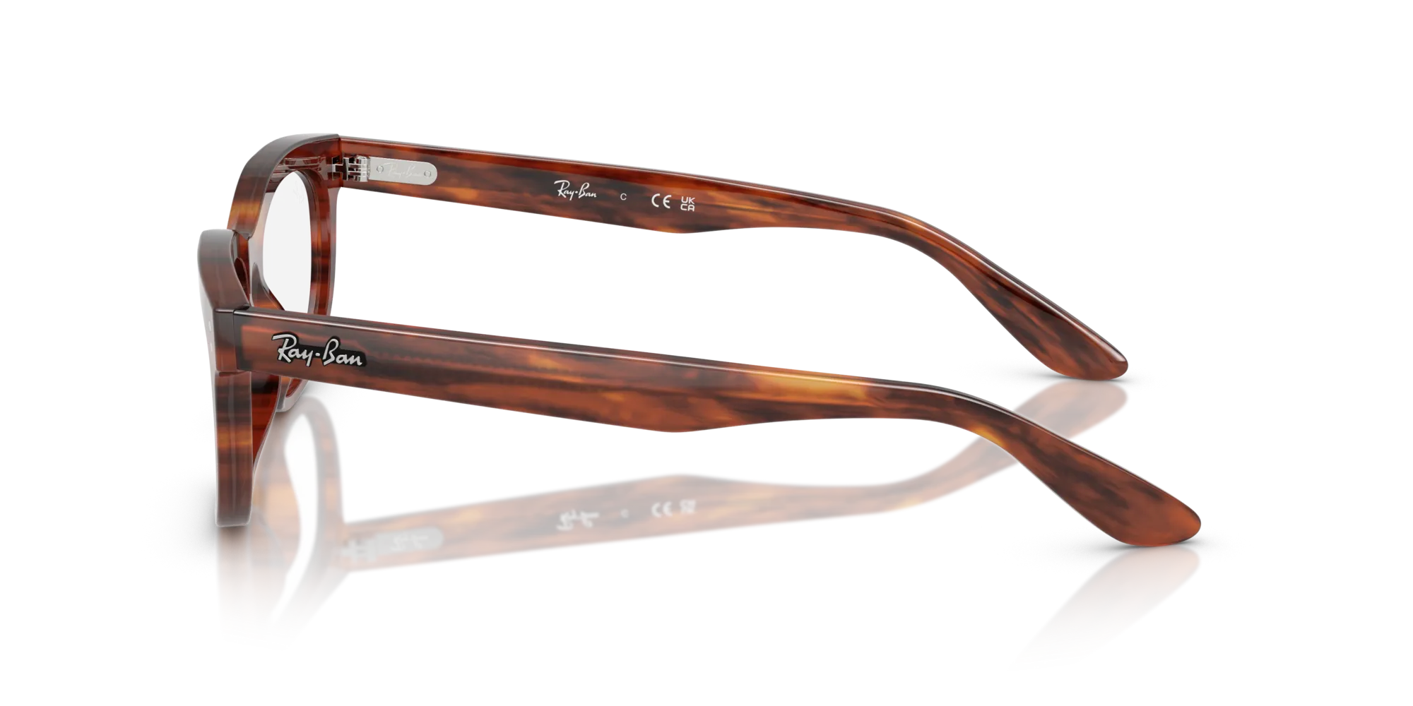 Ray - Ban RX5489 BALORETTE 2144 Montature da vista Acetato Marrone Trasparente Pillow Normale - immagine 4