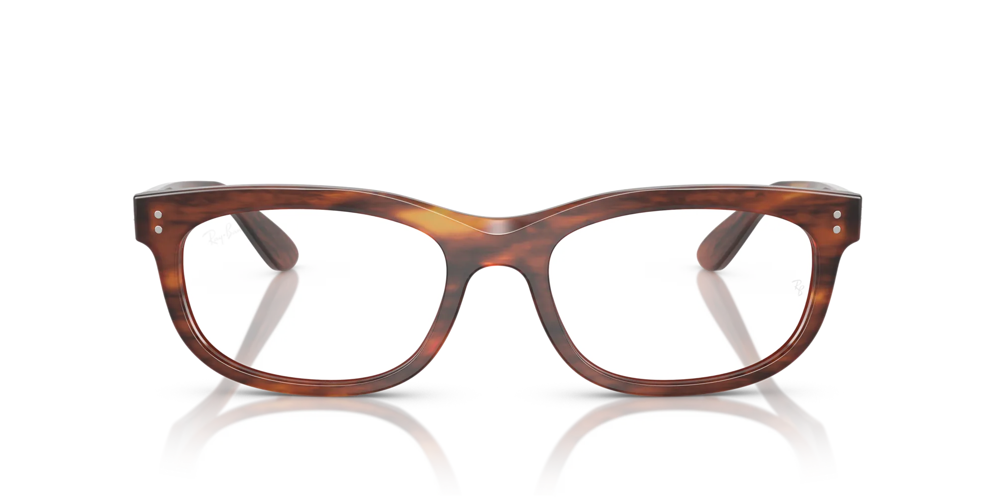 Ray - Ban RX5489 BALORETTE 2144 Montature da vista Acetato Marrone Trasparente Pillow Normale - immagine 3