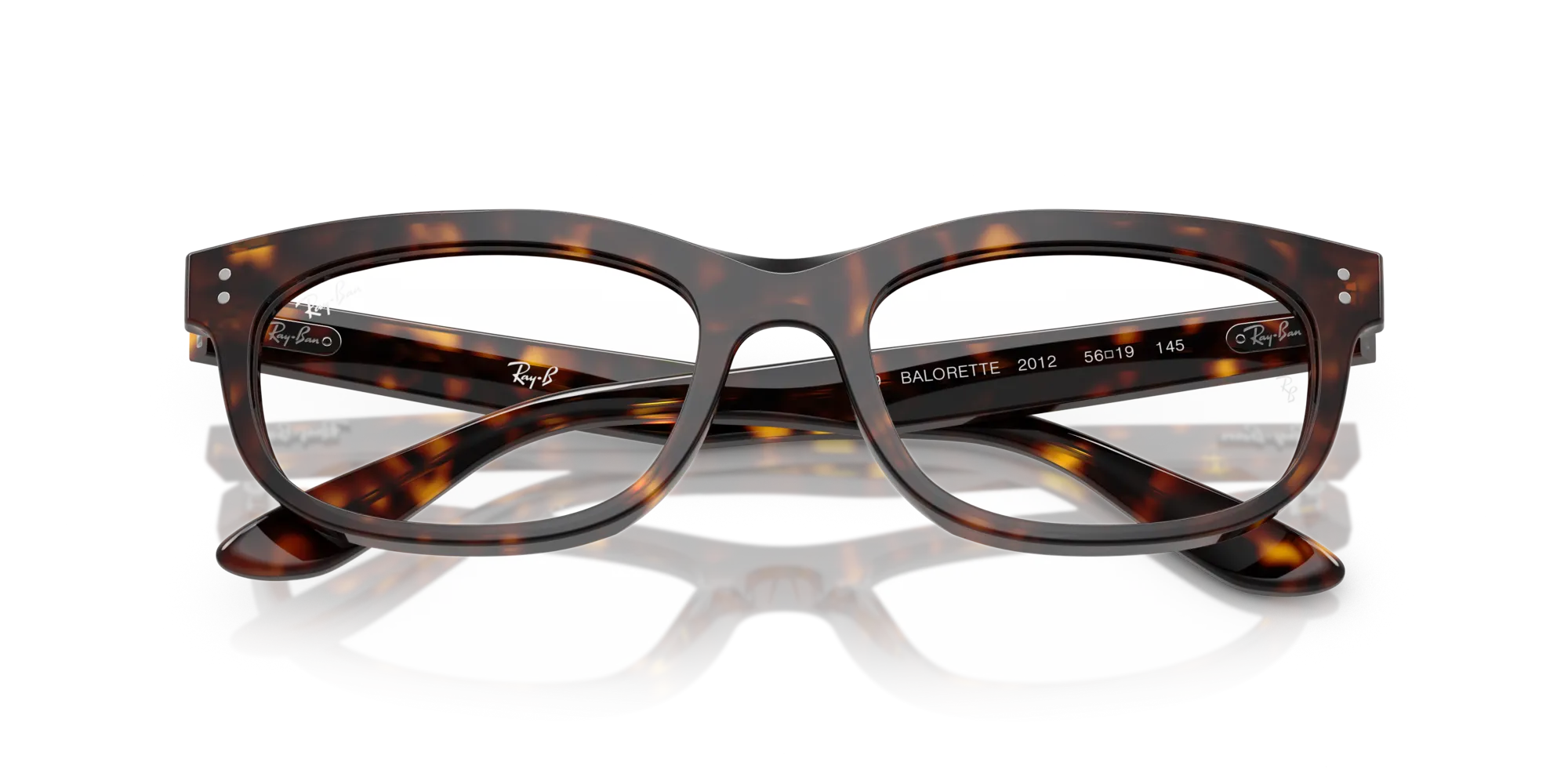 Ray - Ban RX5489 BALORETTE 2012 Montature da vista Acetato Tartaruga Trasparente Pillow Normale - immagine 2