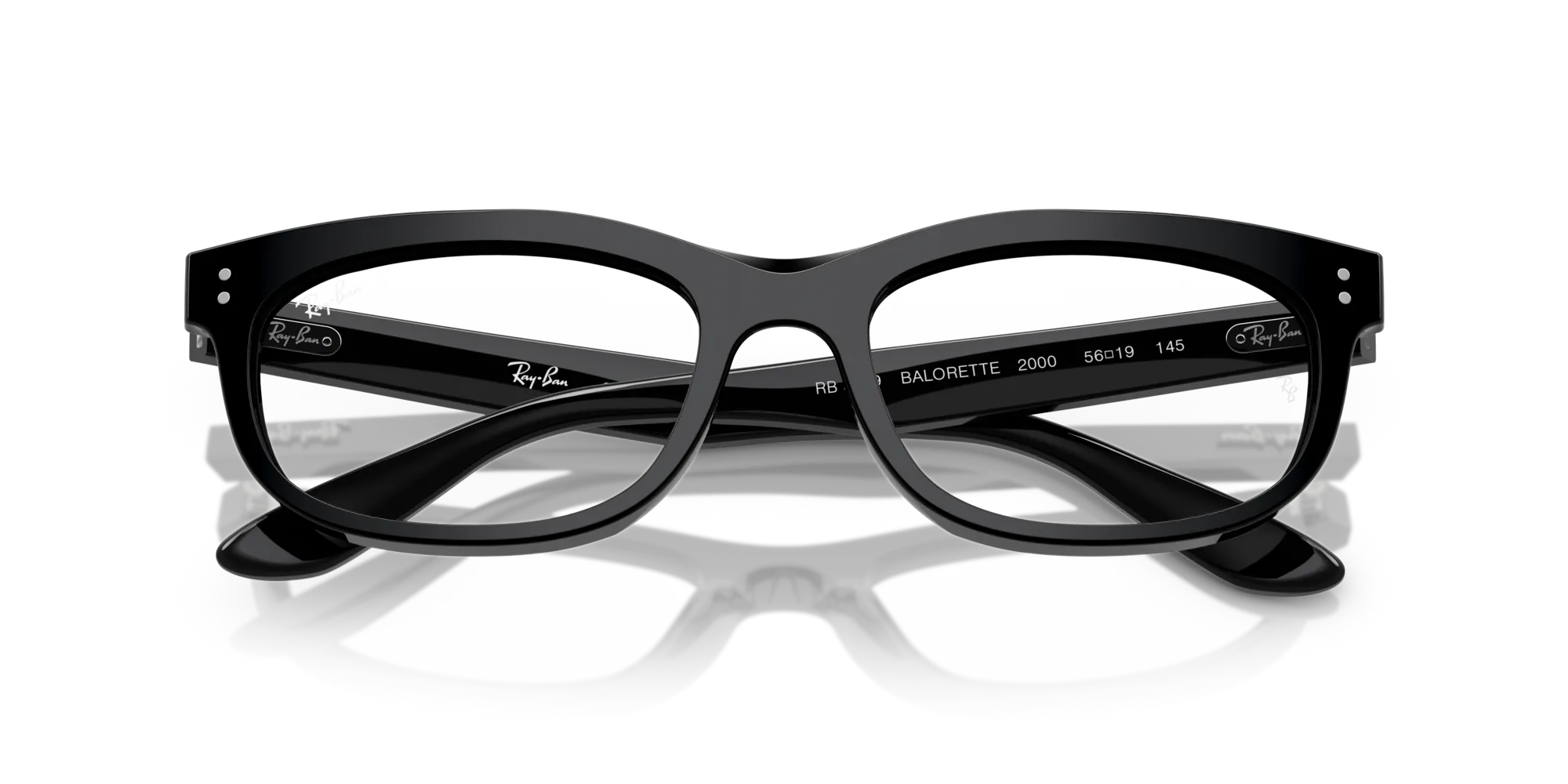 Ray - Ban RX5489 BALORETTE 2000 Montature da vista Acetato Nero Trasparente Pillow Normale - immagine 2