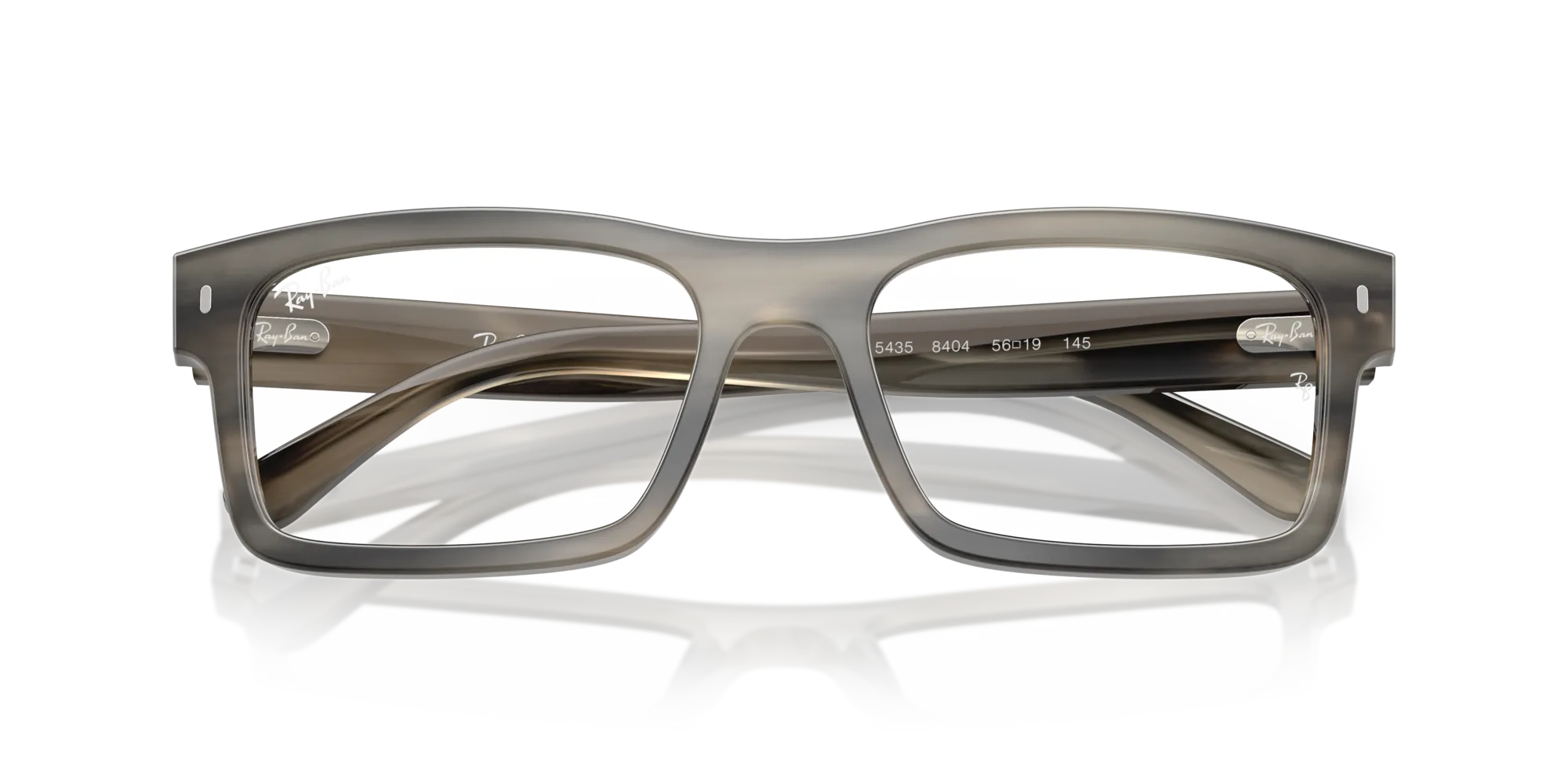 Ray - Ban RX5435 8404 Montature da vista Acetato Tartaruga Trasparente Squadrata Normale - immagine 2