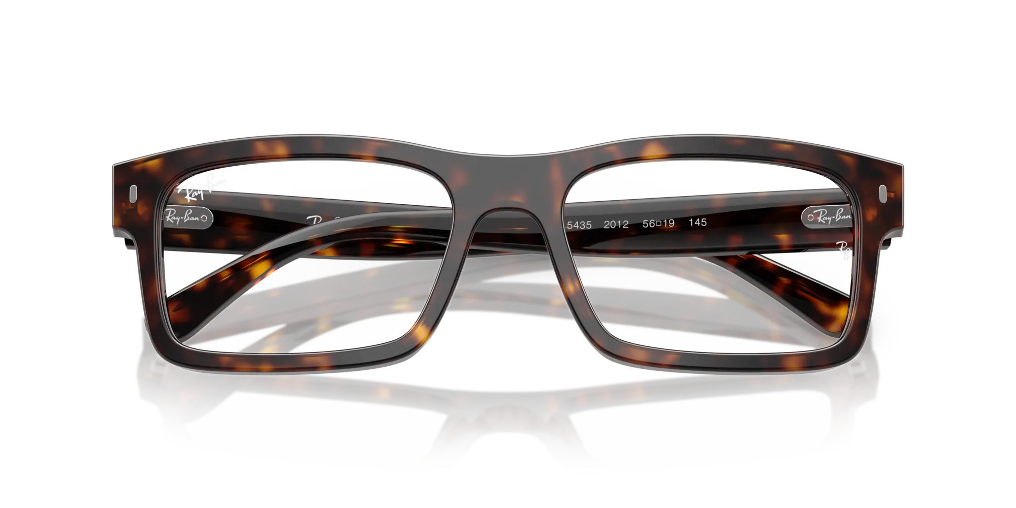 Ray - Ban RX5435 2012 Montature da vista Acetato Tartaruga Trasparente Squadrata Normale - immagine 2