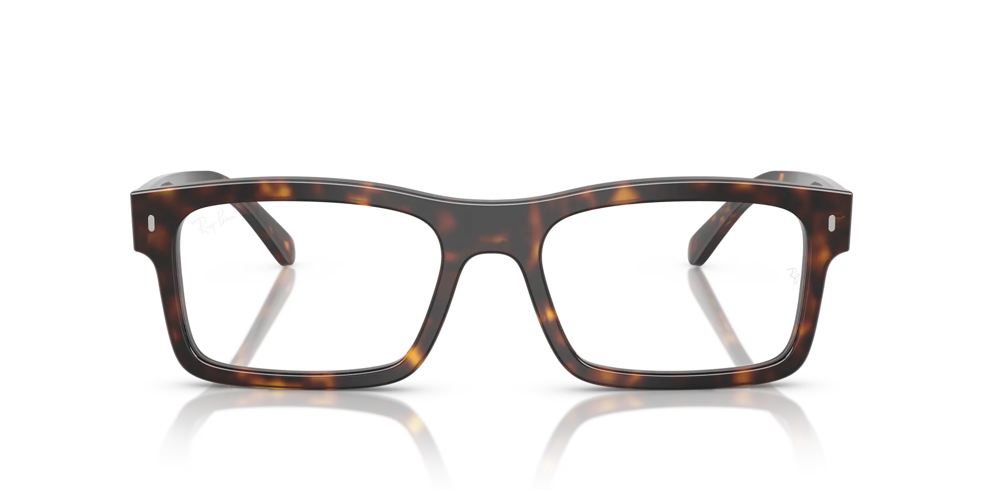 Ray - Ban RX5435 2012 Montature da vista Acetato Tartaruga Trasparente Squadrata Normale - immagine 3