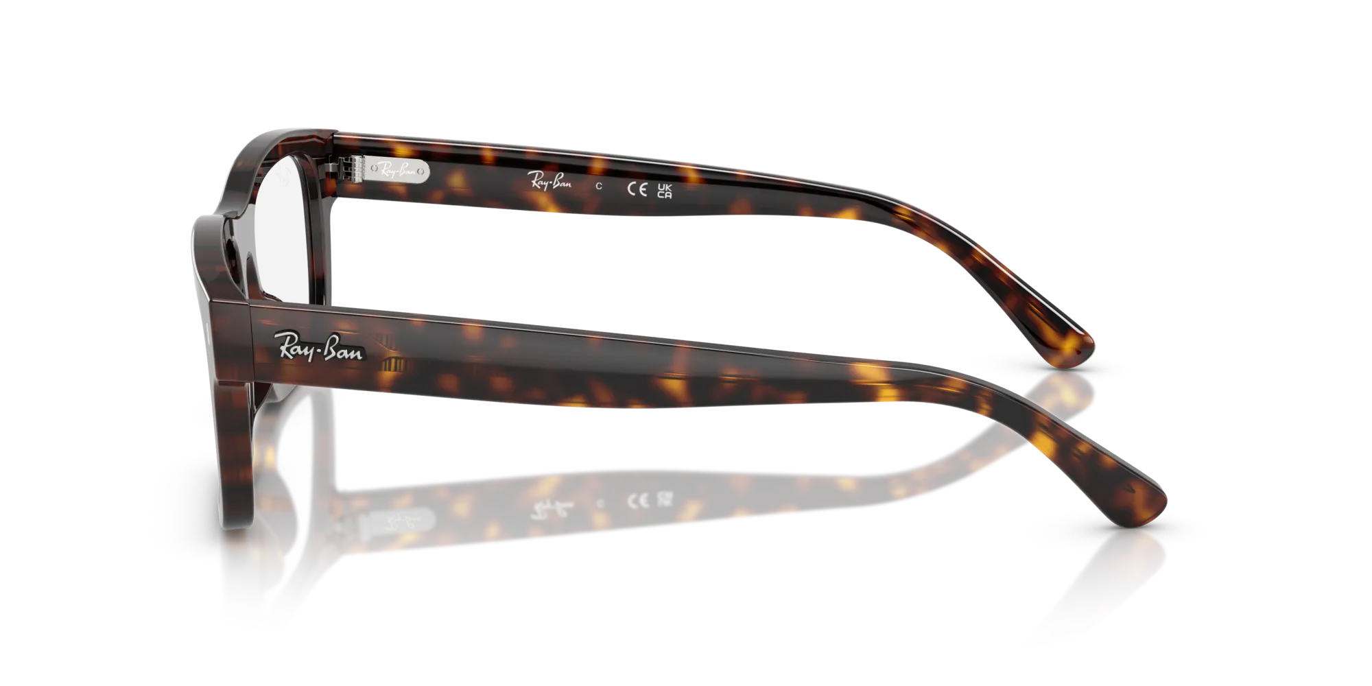 Ray - Ban RX5435 2012 Montature da vista Acetato Tartaruga Trasparente Squadrata Normale - immagine 4