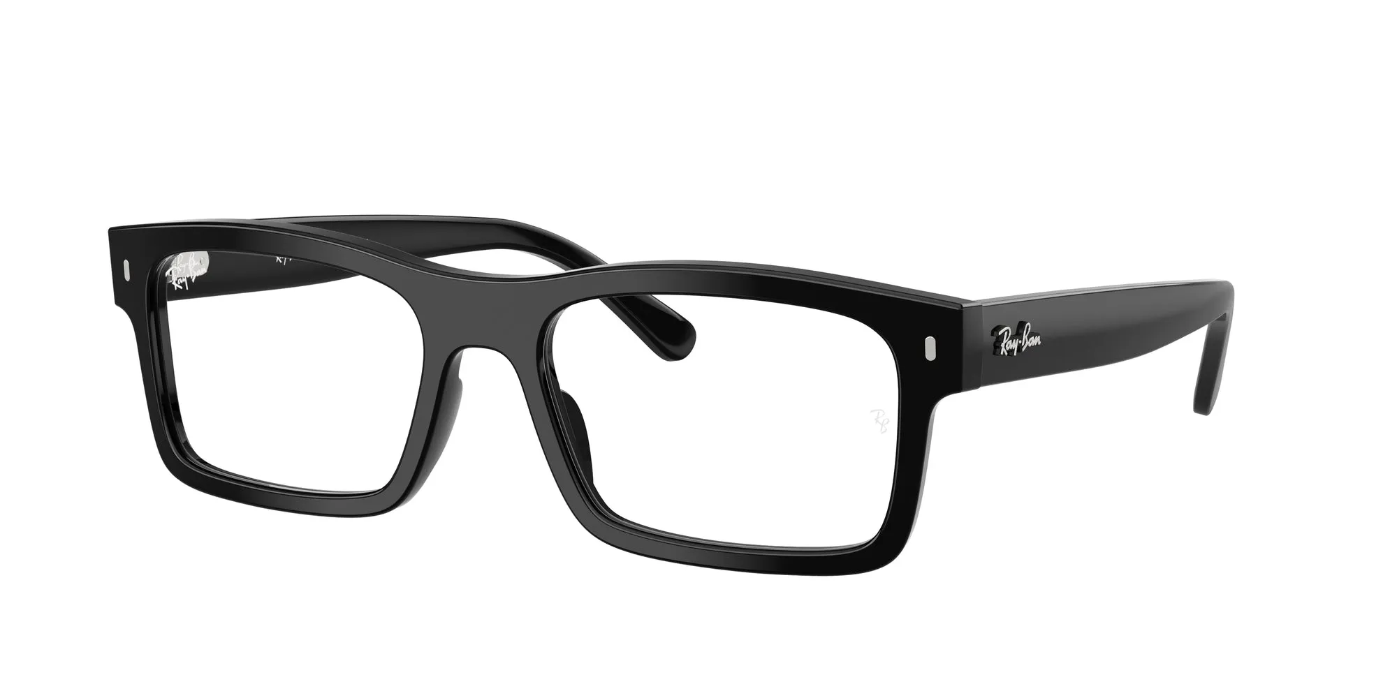Ray - Ban RX5435 2000 Montature da vista Acetato Nero Trasparente Squadrata Normale - immagine 1