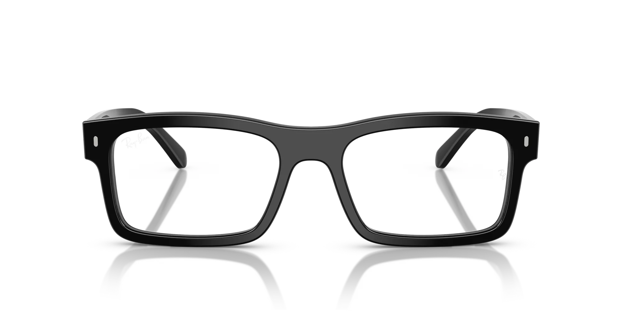 Ray - Ban RX5435 2000 Montature da vista Acetato Nero Trasparente Squadrata Normale - immagine 3