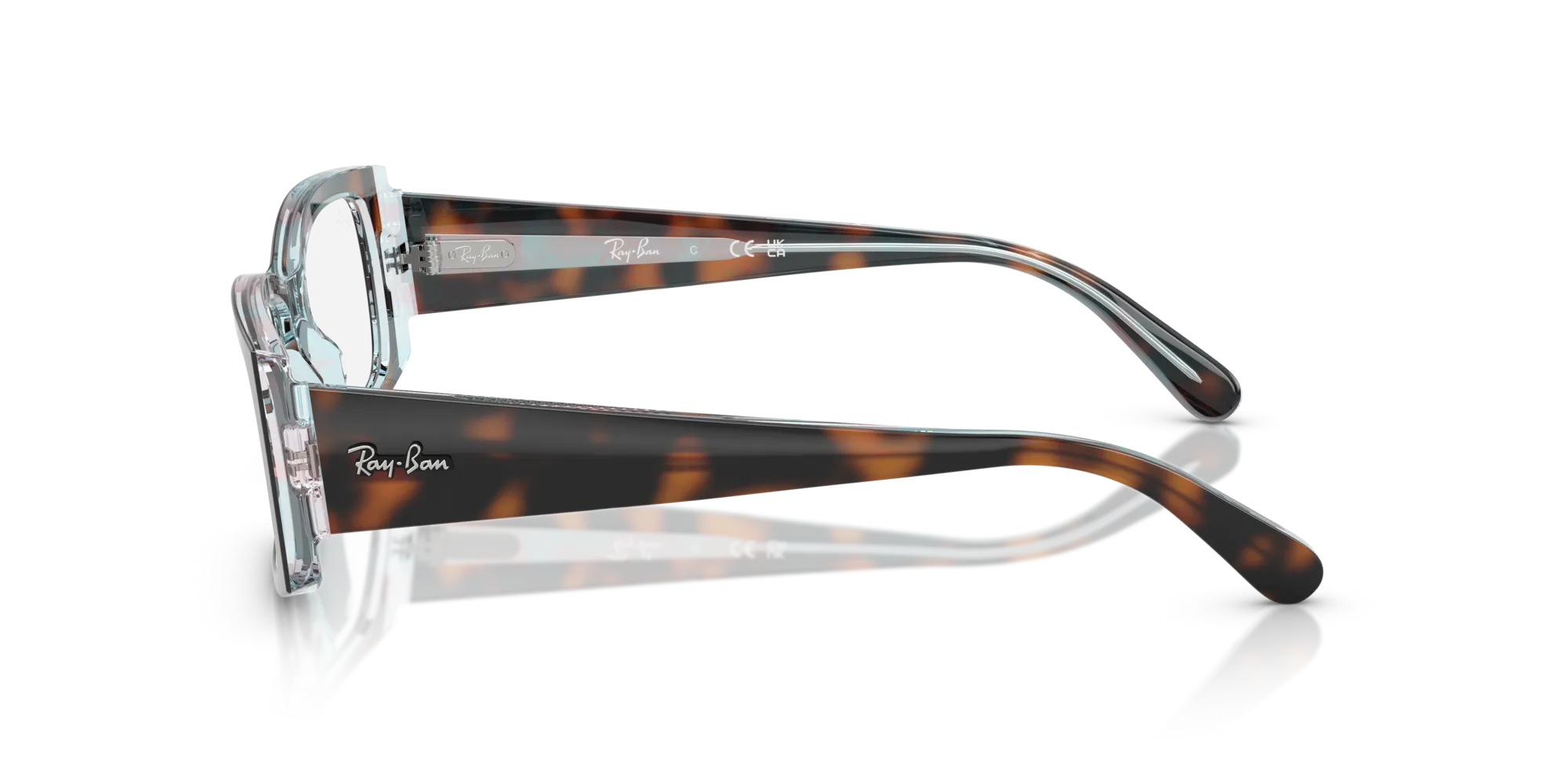 Ray - Ban RX5434 MIRIAM 8401 Montature da vista Acetato Tartaruga Trasparente Squadrata Normale - immagine 4