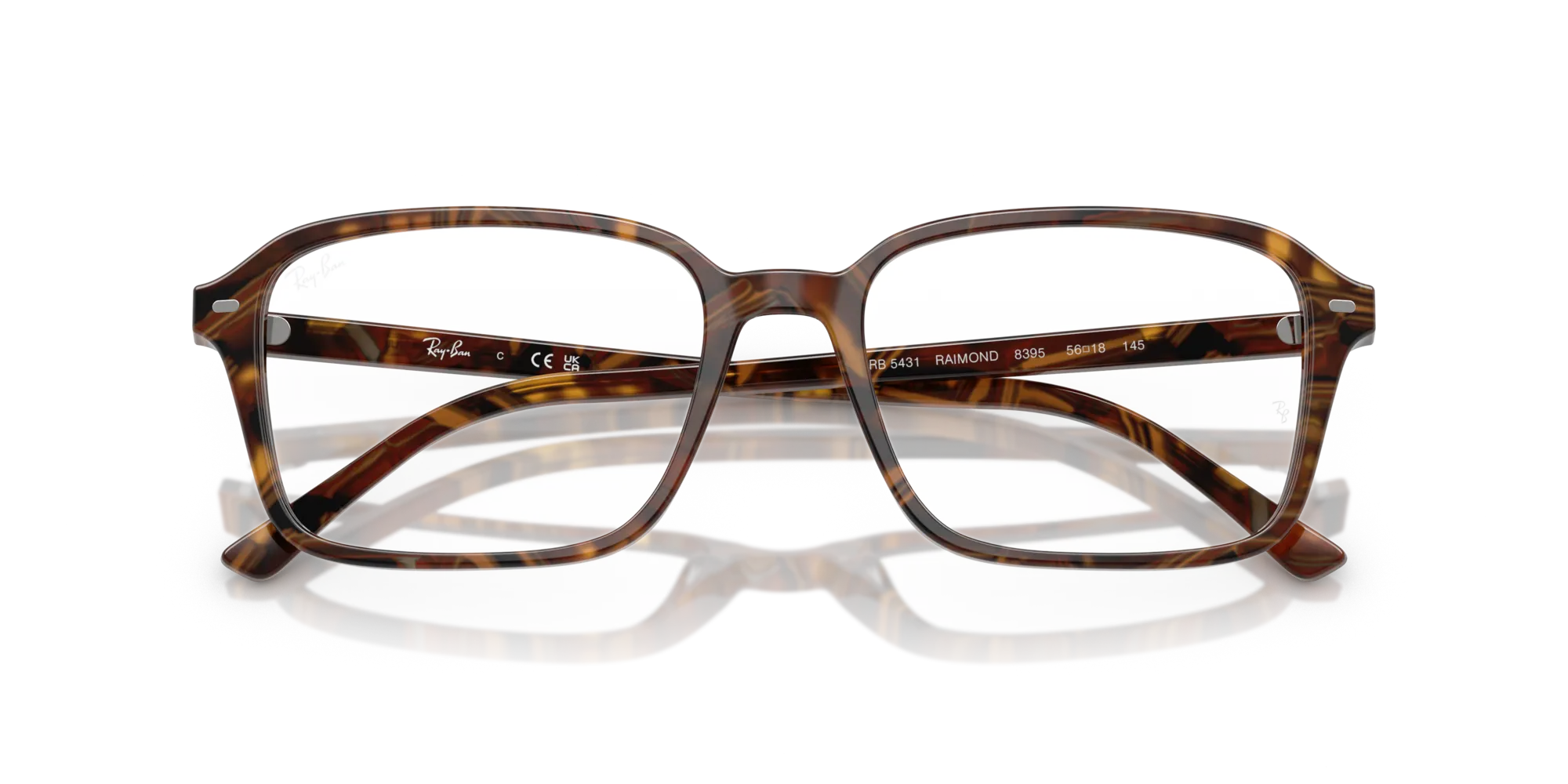 Ray - Ban RX5431 RAIMOND 8395 Montature da vista Acetato Multi-colore Trasparente Squadrata Normale - immagine 2