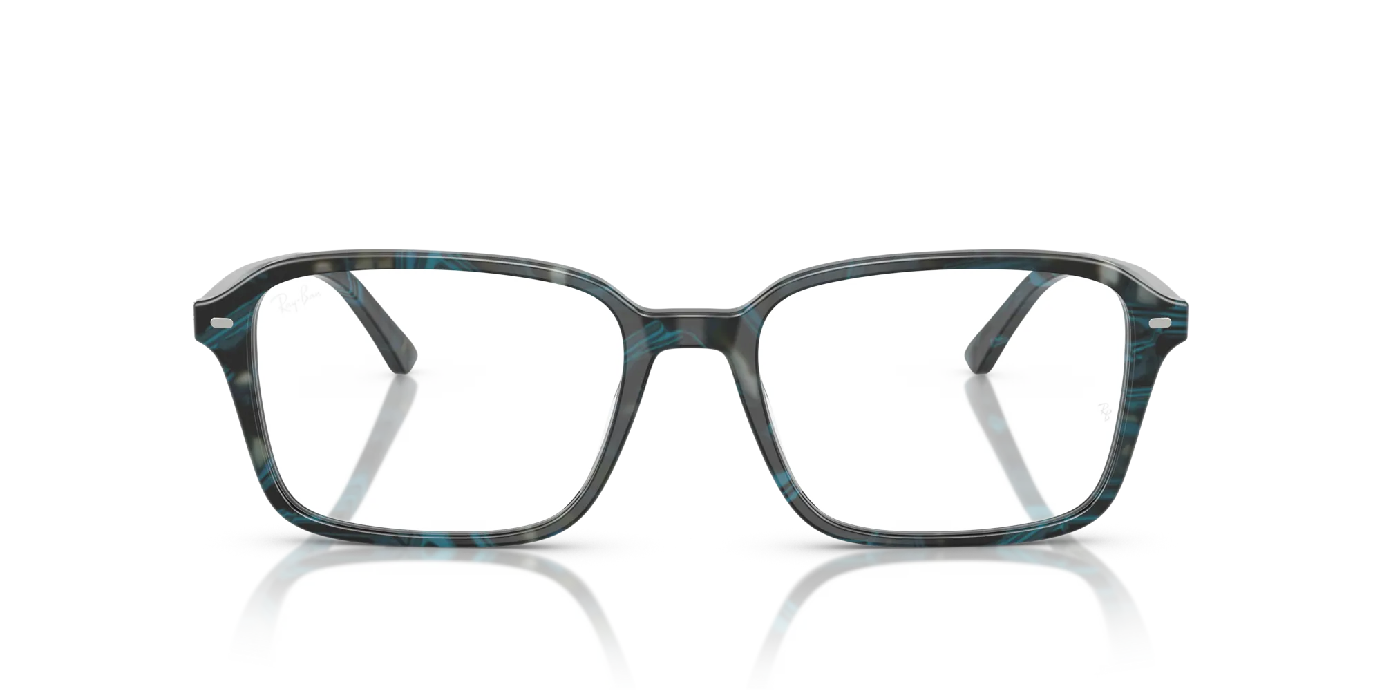 Ray - Ban RX5431 RAIMOND 8394 Montature da vista Acetato Blu Trasparente Squadrata Normale - immagine 3